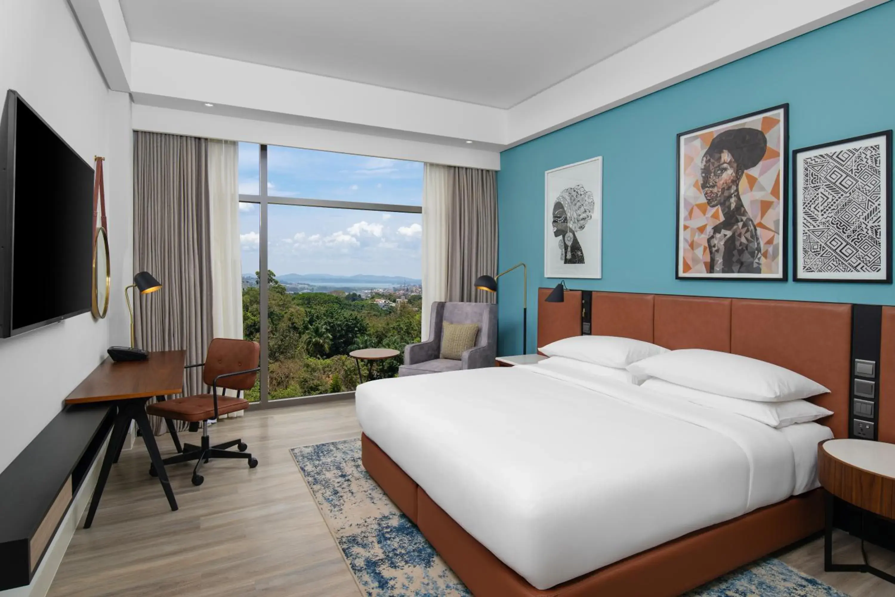 Deluxe King Room with City View in Four Points by Sheraton Kampala Deluxe King Room with City View in Four Points by Sheraton Kampala