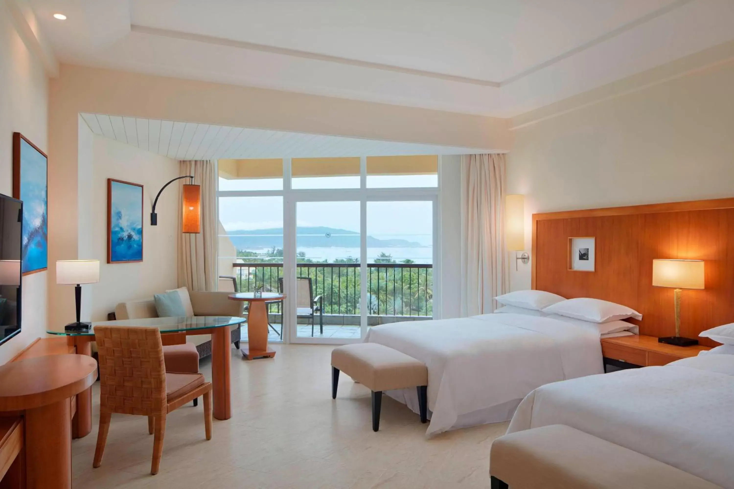 Deluxe Twin Room with Sea View in Sheraton Sanya Yalong Bay Resort Deluxe Twin Room with Sea View in Sheraton Sanya Yalong Bay Resort