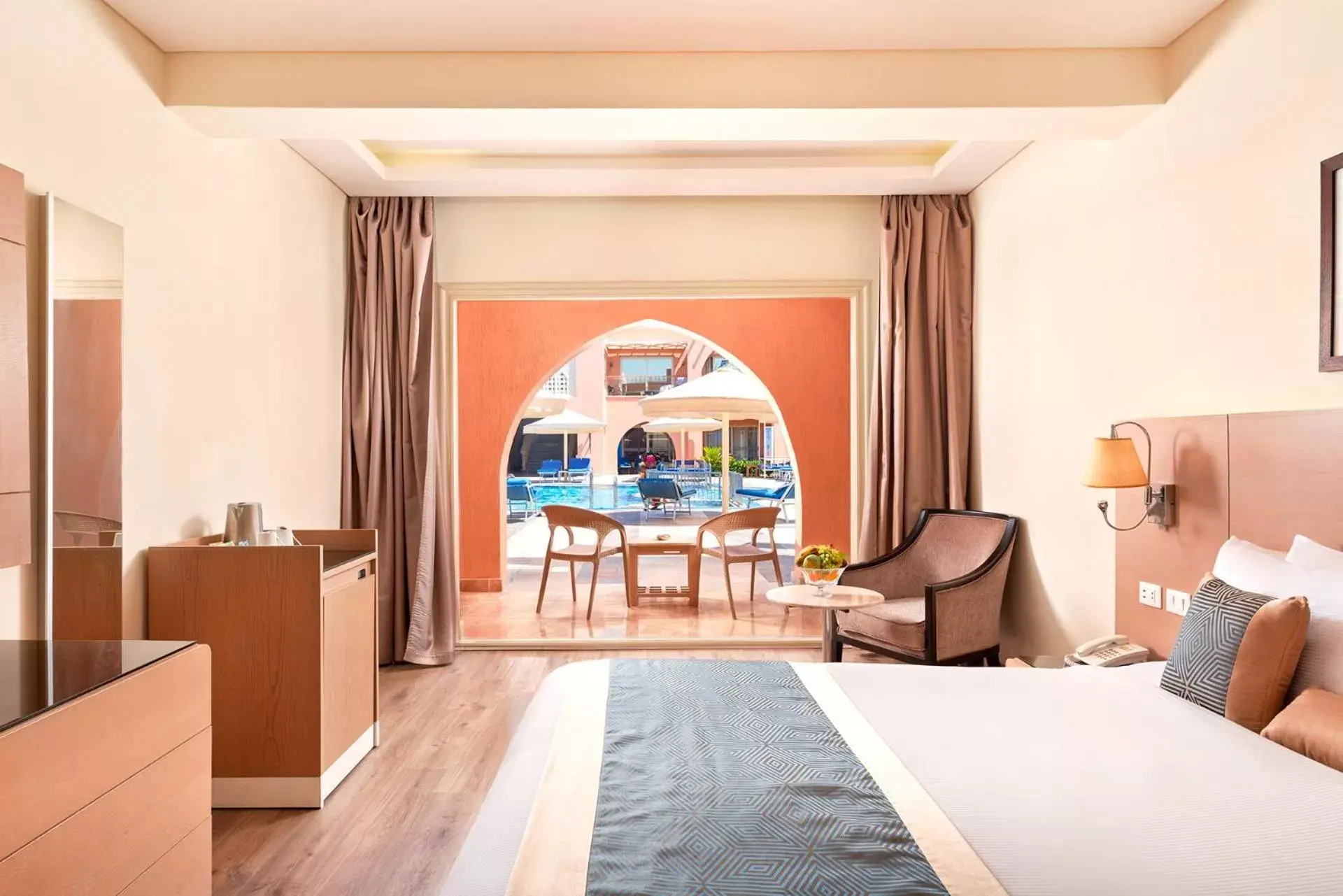 Deluxe Room with Pool View (2 Adults +2 Children) in Pickalbatros Alf Leila Wa Leila Resort - Neverland Hurghada Deluxe Room with Pool View (2 Adults +2 Children) in Pickalbatros Alf Leila Wa Leila Resort - Neverland Hurghada