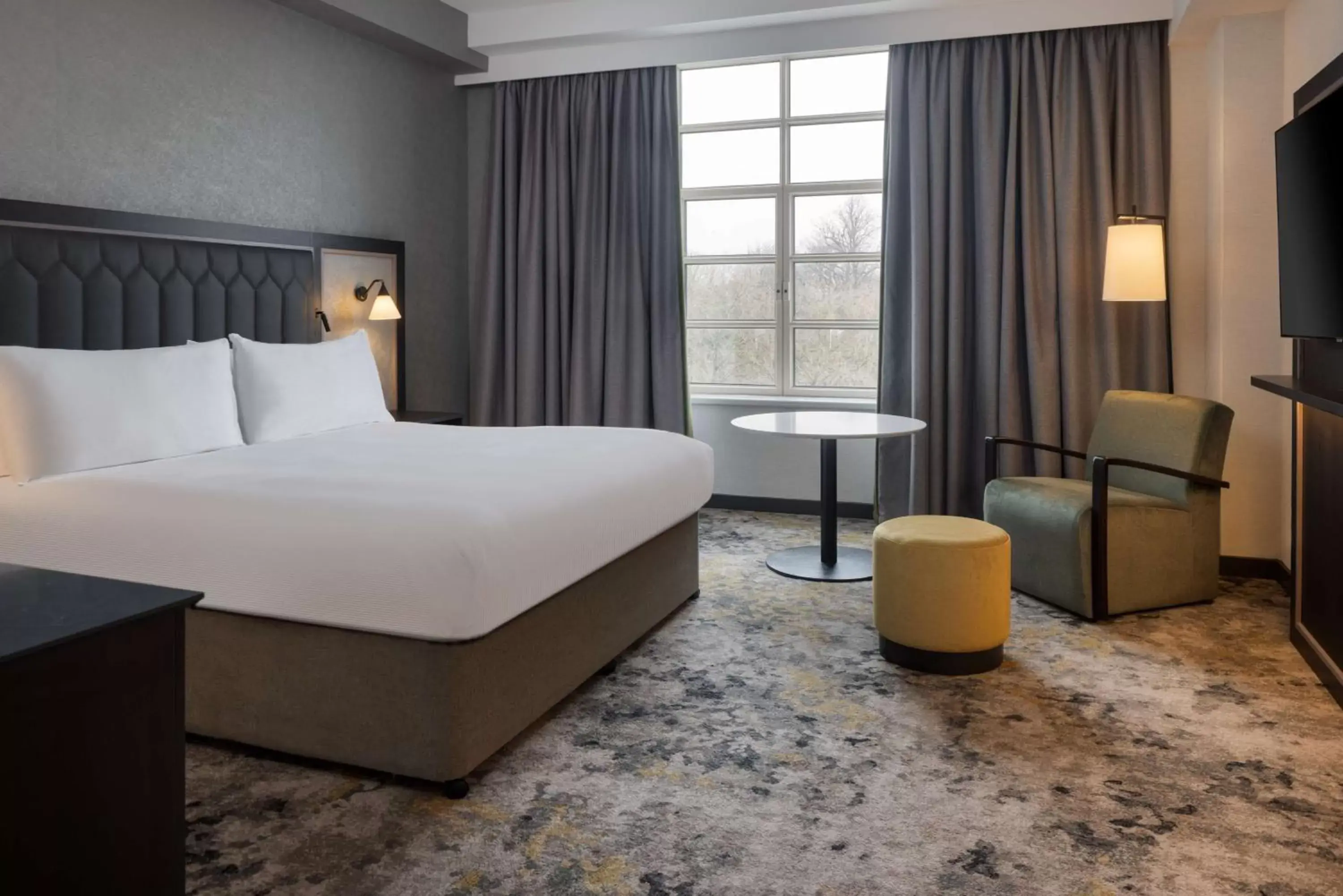 King Deluxe Room with Castle View in Hilton Cardiff King Deluxe Room with Castle View in Hilton Cardiff