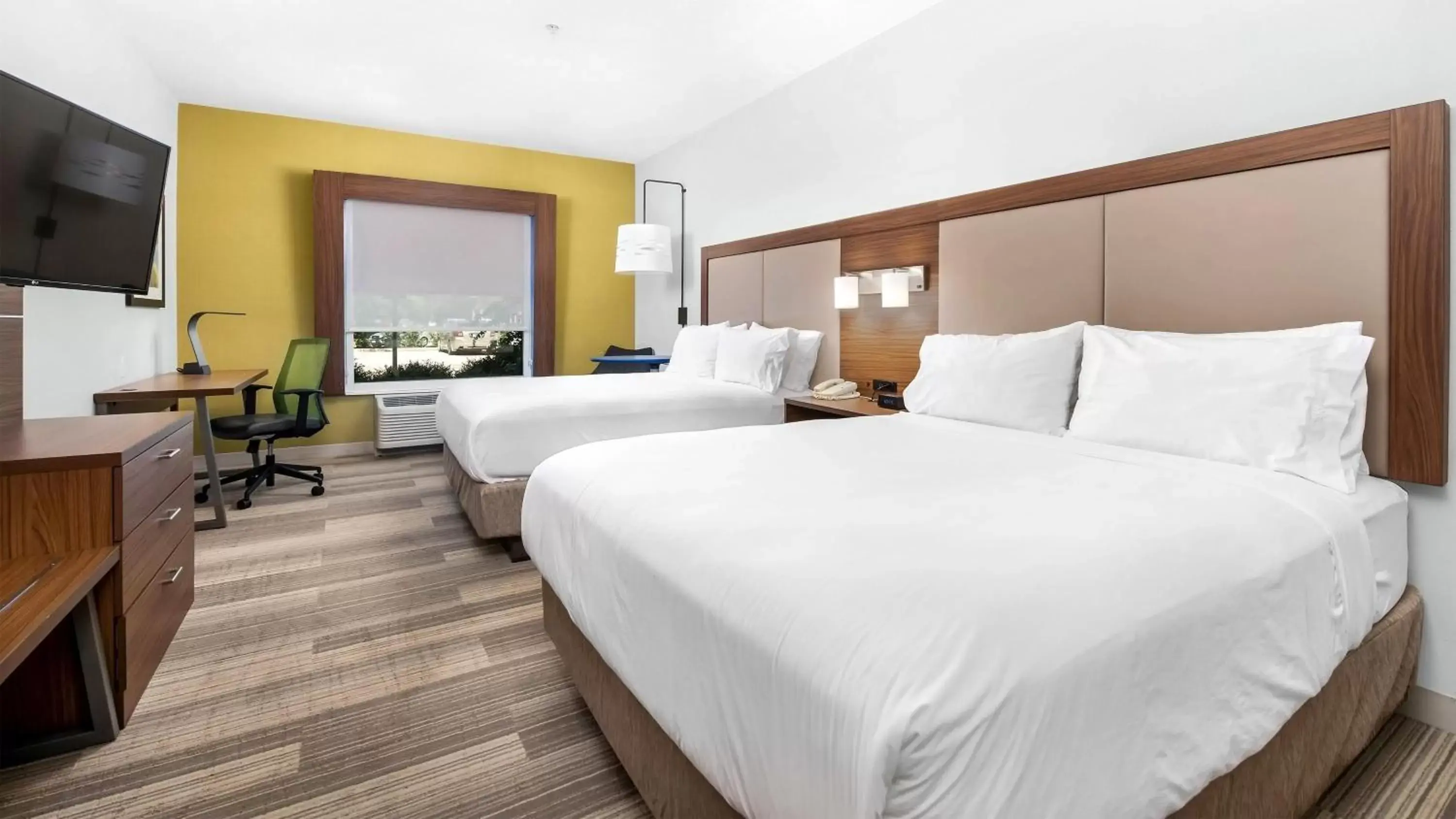 Standard Queen Room with Two Queen Beds and Roll-In Shower - Mobility Access in Holiday Inn Express Hotel and Suites Conroe by IHG Standard Queen Room with Two Queen Beds and Roll-In Shower - Mobility Access in Holiday Inn Express Hotel and Suites Conroe by IHG