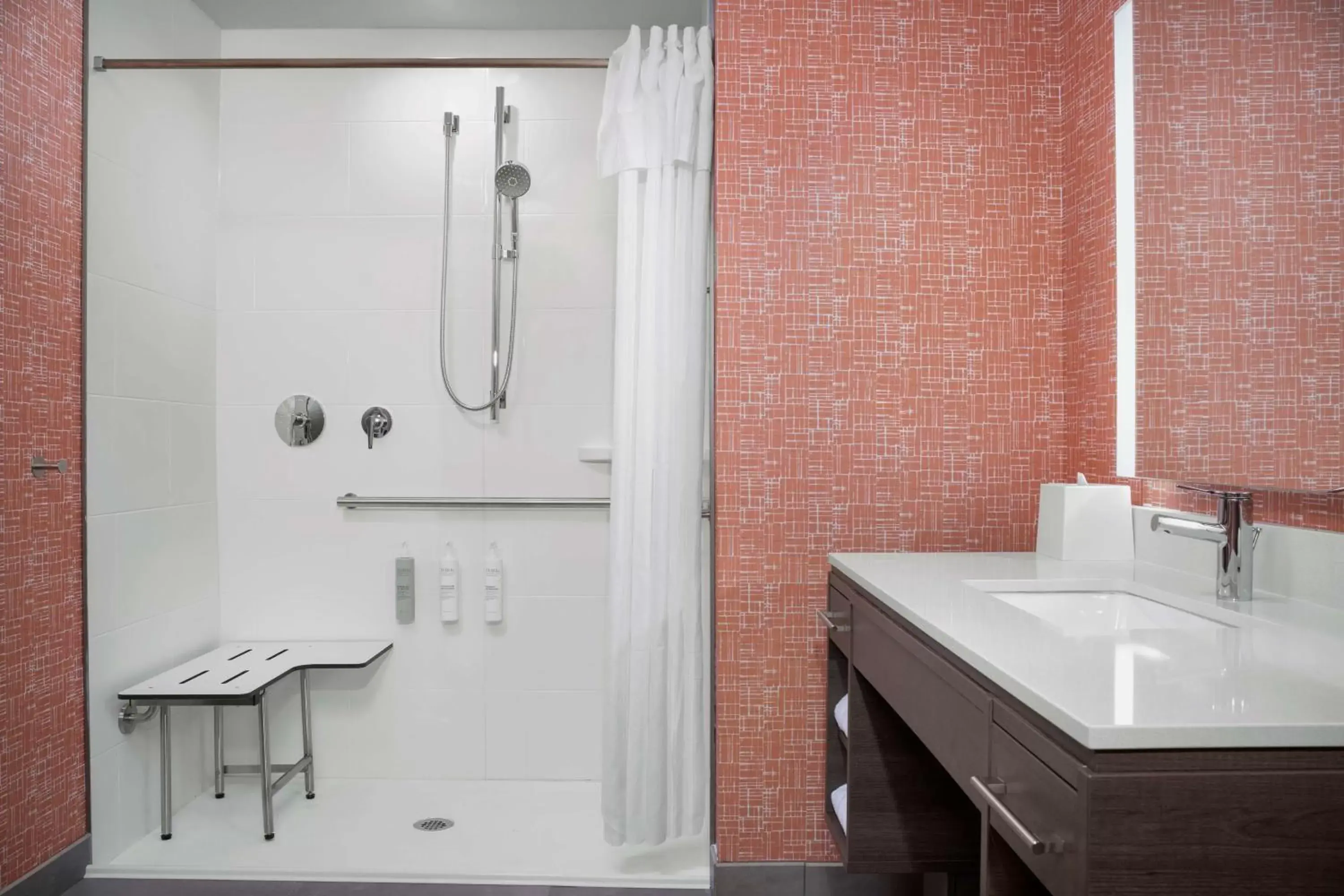 Queen Studio Suite with Roll-In Shower - Mobility Accessible in Home2 Suites By Hilton Cullman Queen Studio Suite with Roll-In Shower - Mobility Accessible in Home2 Suites By Hilton Cullman