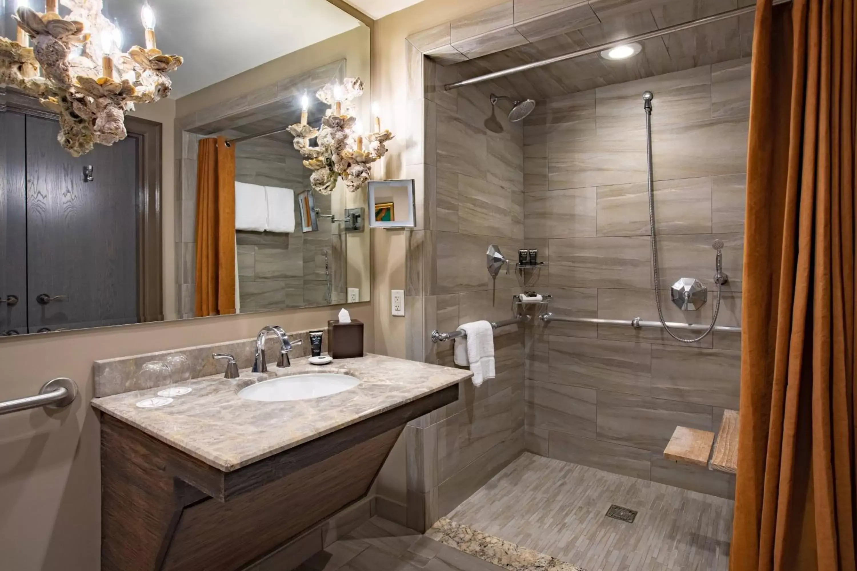 King Room with City View and Roll-in Shower - Mobility and Hearing Accessible in The Bohemian Hotel Savannah Riverfront, Autograph Collection King Room with City View and Roll-in Shower - Mobility and Hearing Accessible in The Bohemian Hotel Savannah Riverfront, Autograph Collection