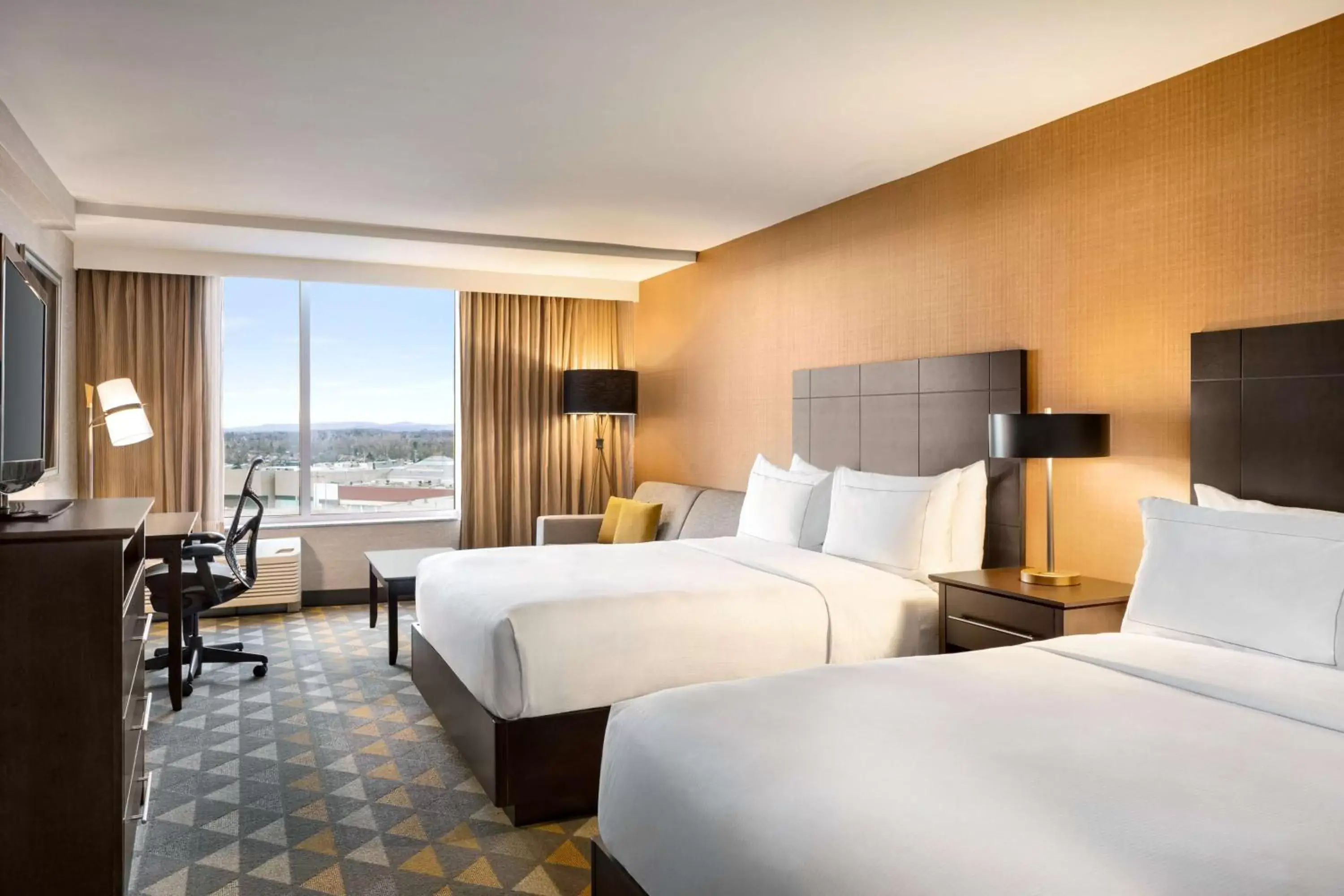 Queen Room with Two Queen Beds and Sofa Bed in Doubletree By Hilton Pointe Claire Montreal Airport West Queen Room with Two Queen Beds and Sofa Bed in Doubletree By Hilton Pointe Claire Montreal Airport West