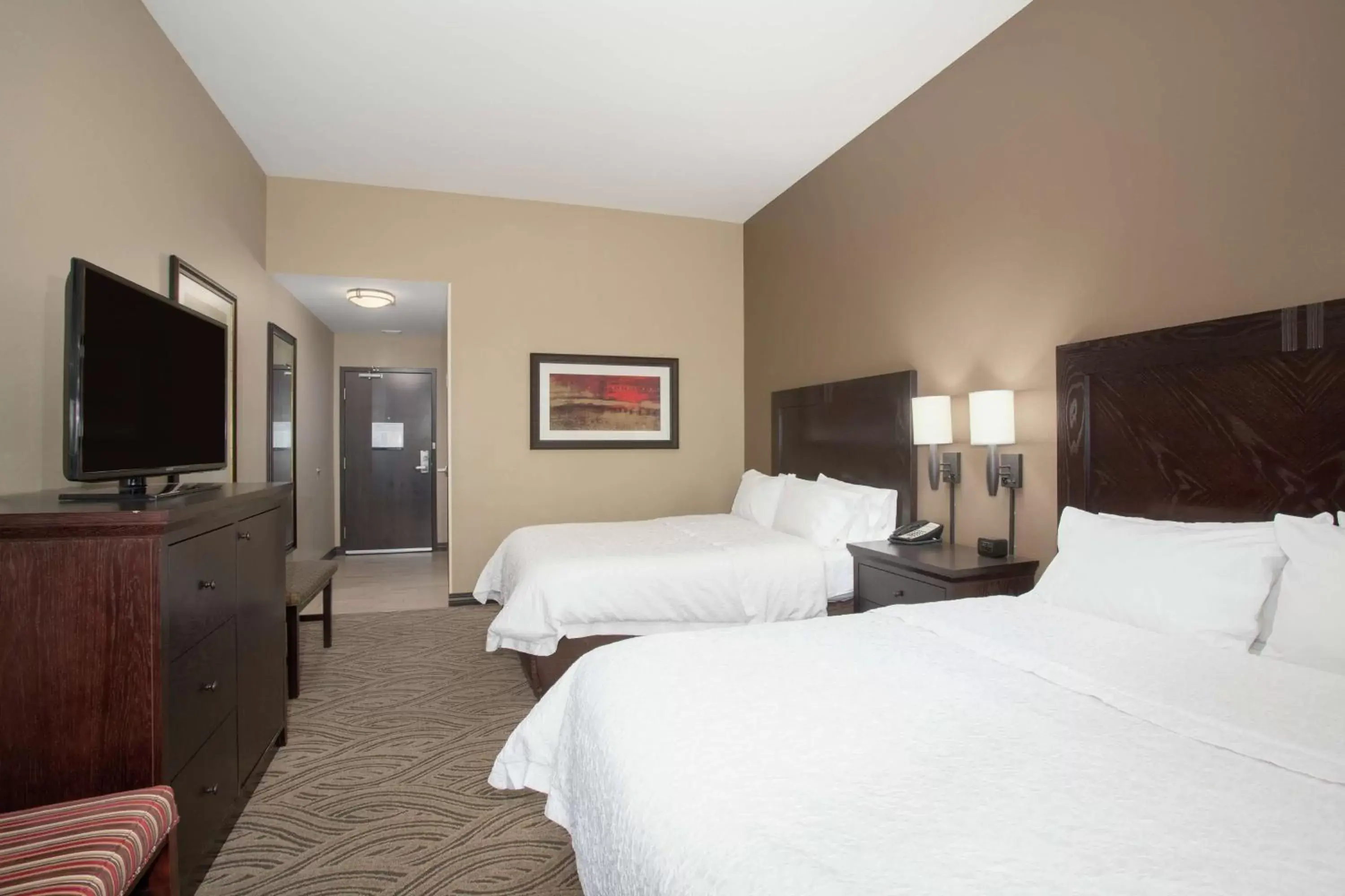 Queen Room with Two Queen Beds - Hearing Accessible/Non-Smoking in Hampton Inn & Suites I-35/Mulvane Queen Room with Two Queen Beds - Hearing Accessible/Non-Smoking in Hampton Inn & Suites I-35/Mulvane