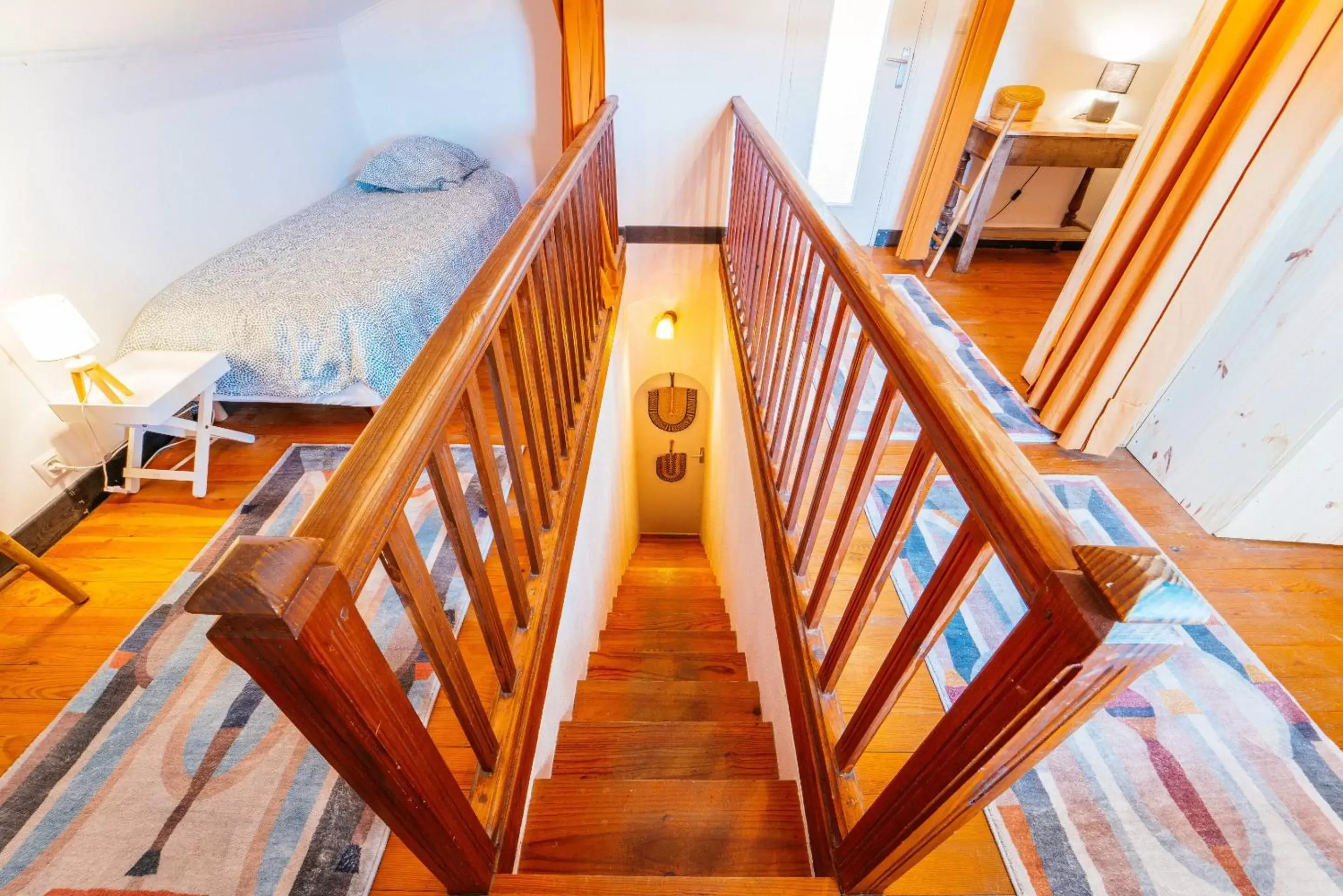 single bed in dormitory in La Boga Surf House single bed in dormitory in La Boga Surf House