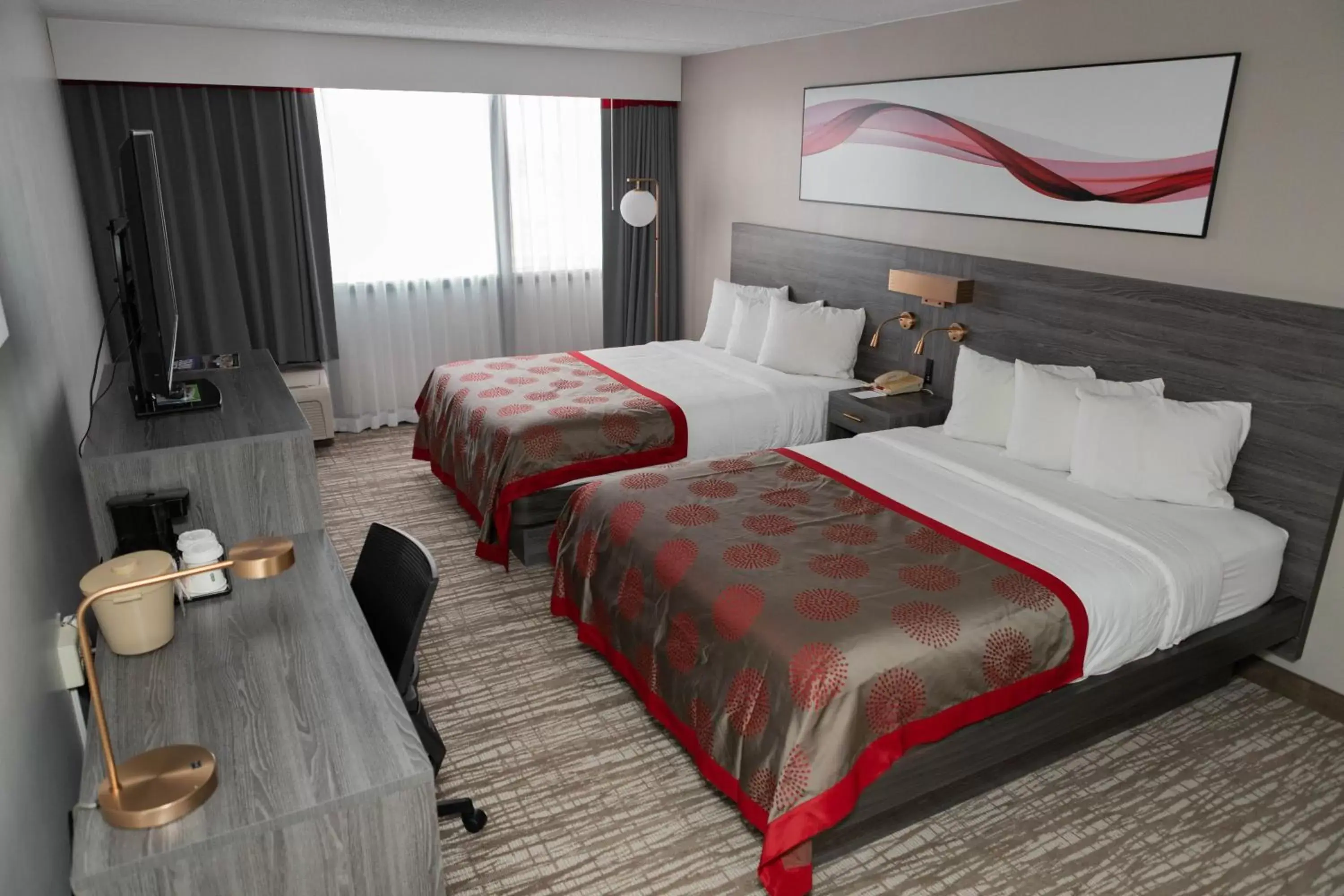 Executive Queen Room with Two Queen Beds - Non-Smoking in Ramada by Wyndham Cedar Rapids Executive Queen Room with Two Queen Beds - Non-Smoking in Ramada by Wyndham Cedar Rapids