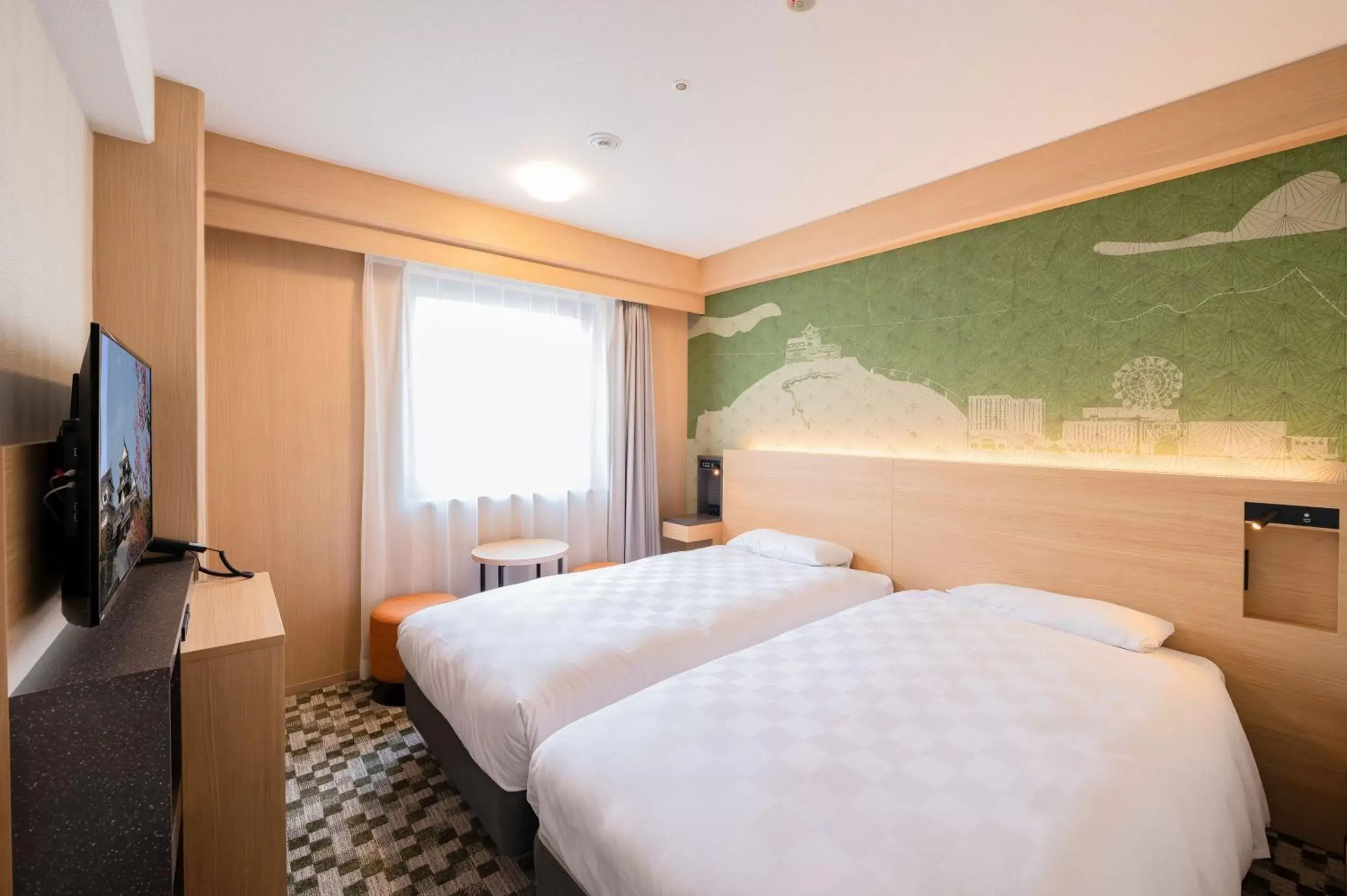 Adjoining Standard Twin Rooms ( Renovated, 2 rooms not connected) - Non-Smoking in Matsuyama Tokyu REI Hotel Adjoining Standard Twin Rooms ( Renovated, 2 rooms not connected) - Non-Smoking in Matsuyama Tokyu REI Hotel