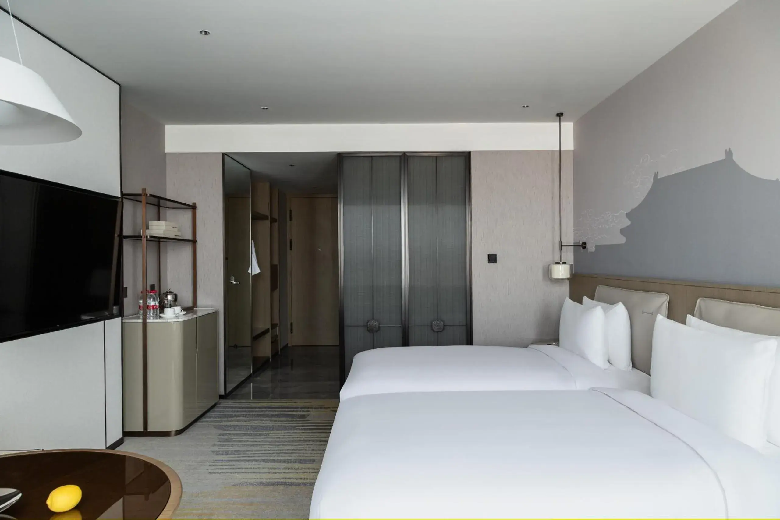 Craftsmanship Twin Room in Grand Metropark Yuantong Hotel Craftsmanship Twin Room in Grand Metropark Yuantong Hotel