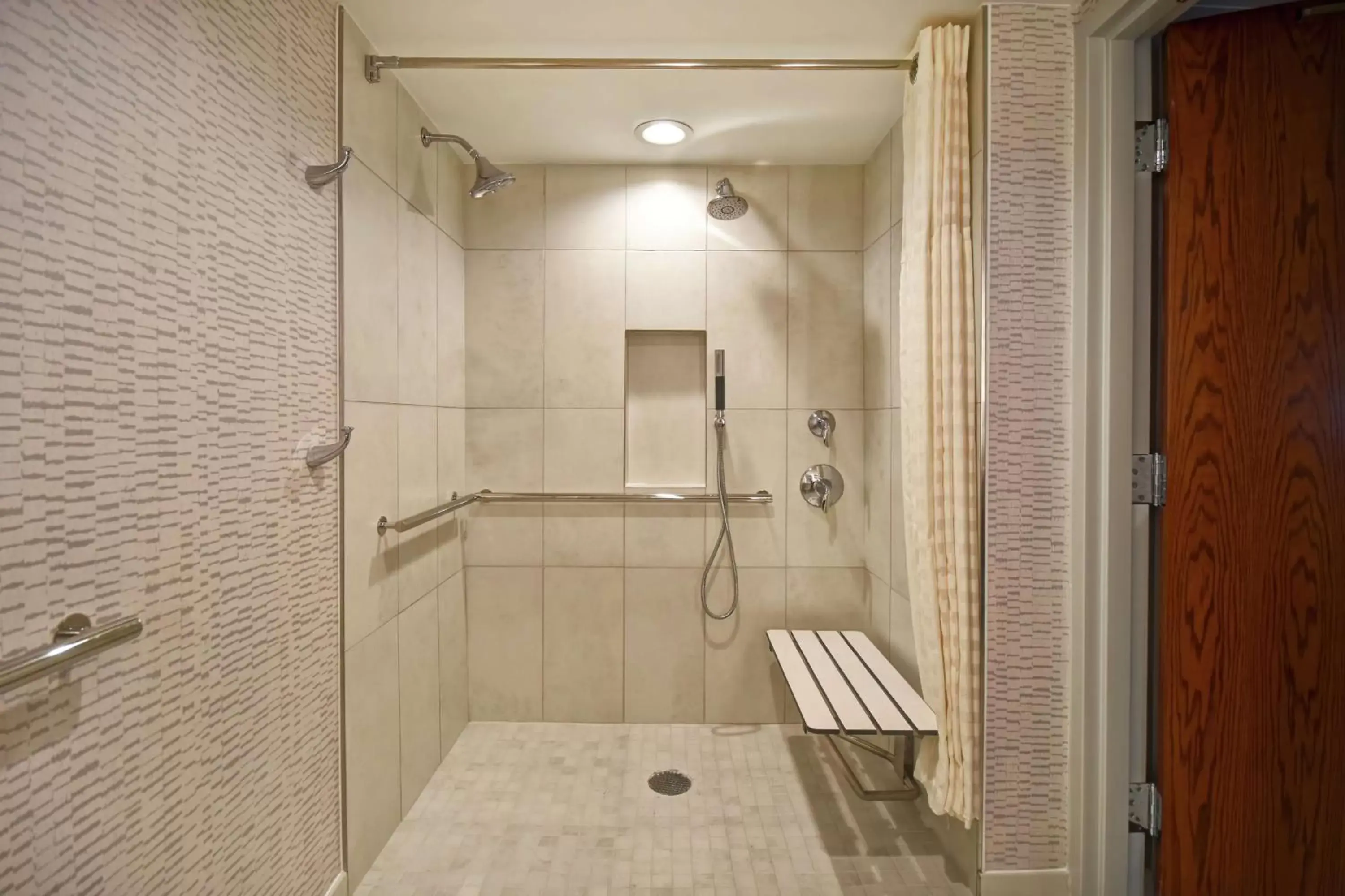 Queen Room with Two Queen Beds - Mobility Accessible with Roll-in Shower in Embassy Suites by Hilton Omaha Downtown Old Market Queen Room with Two Queen Beds - Mobility Accessible with Roll-in Shower in Embassy Suites by Hilton Omaha Downtown Old Market