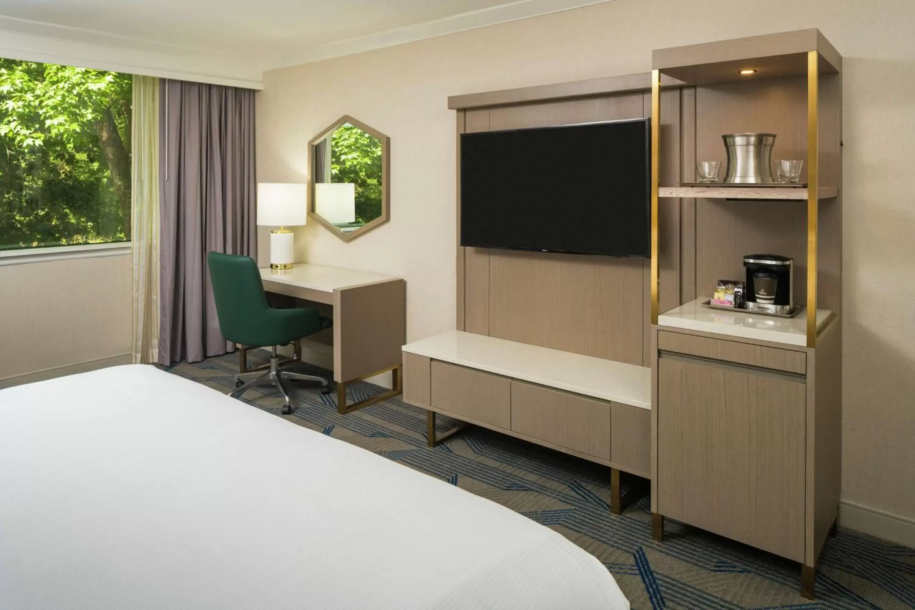 King Room in Hilton Durham near Duke University King Room in Hilton Durham near Duke University