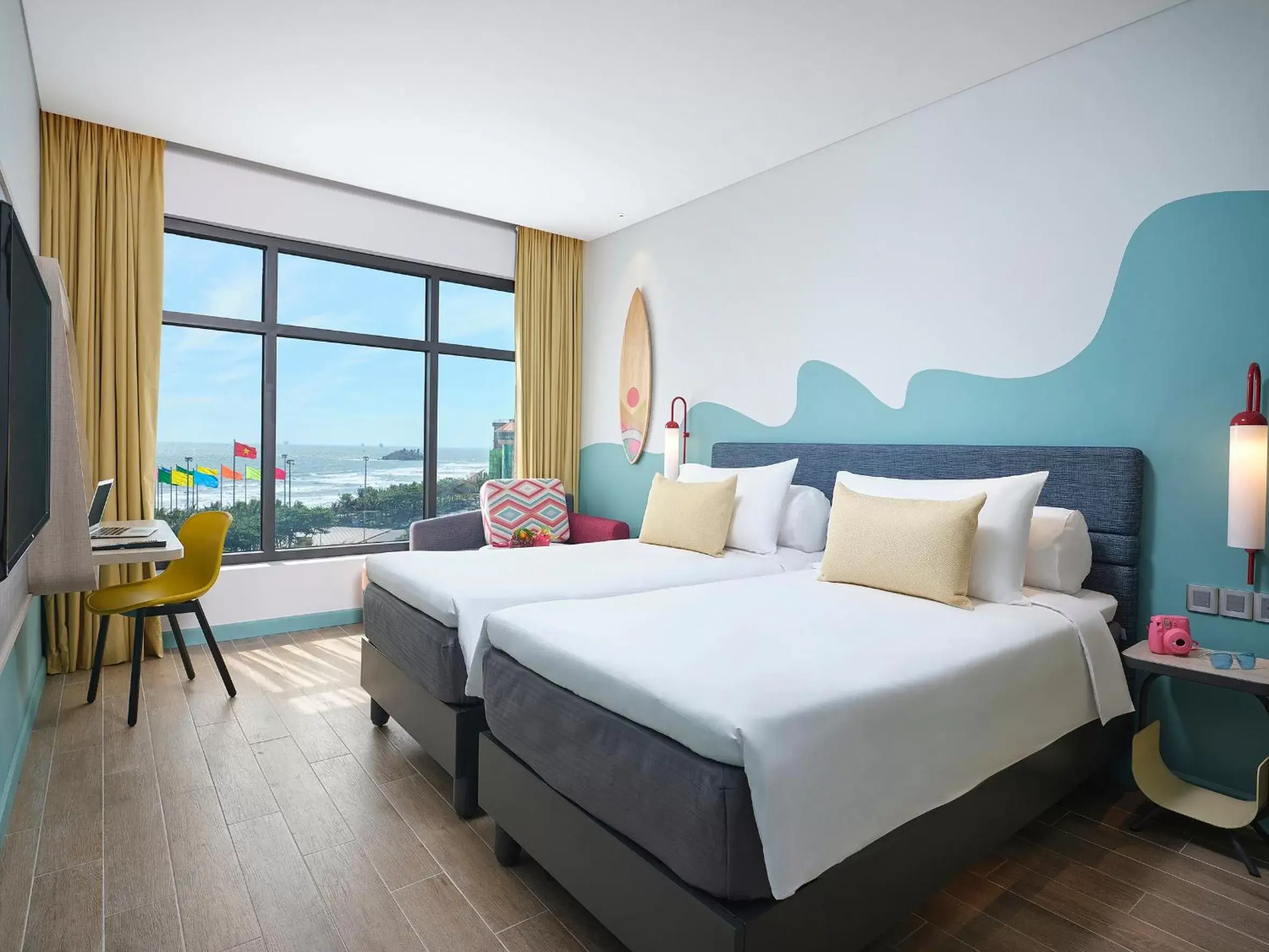 Superior Twin Room with Sea View in ibis Styles Vung Tau Superior Twin Room with Sea View in ibis Styles Vung Tau