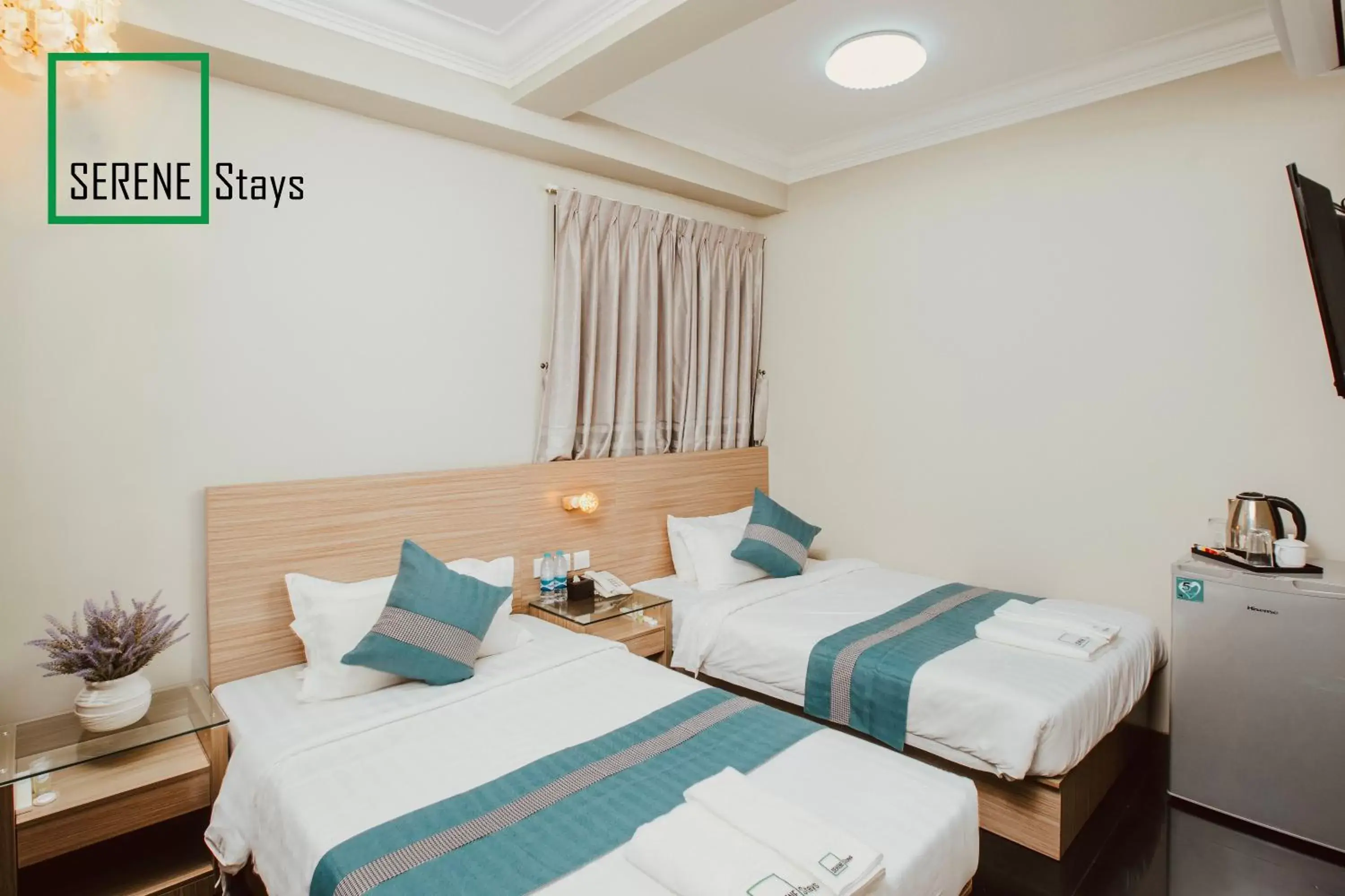 Standard Twin Room with Shared Bathroom in SERENE Stays Hotel Standard Twin Room with Shared Bathroom in SERENE Stays Hotel