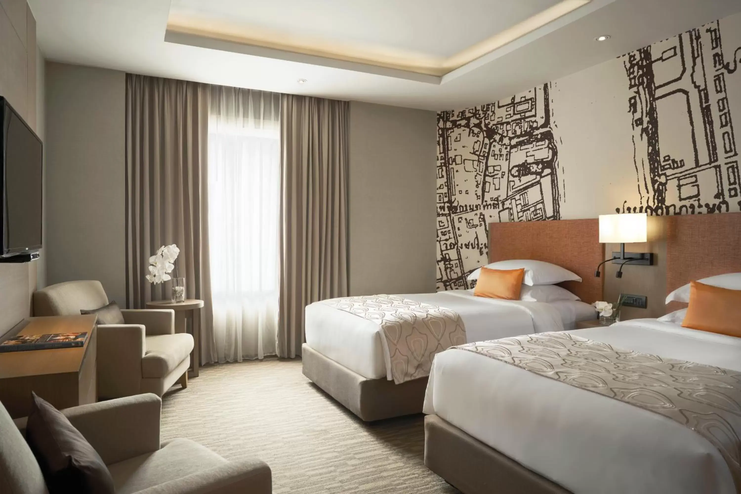 Studio Twin Suite in Grand Fortune Hotel Bangkok - SHA Extra Plus Studio Twin Suite in Grand Fortune Hotel Bangkok - SHA Extra Plus