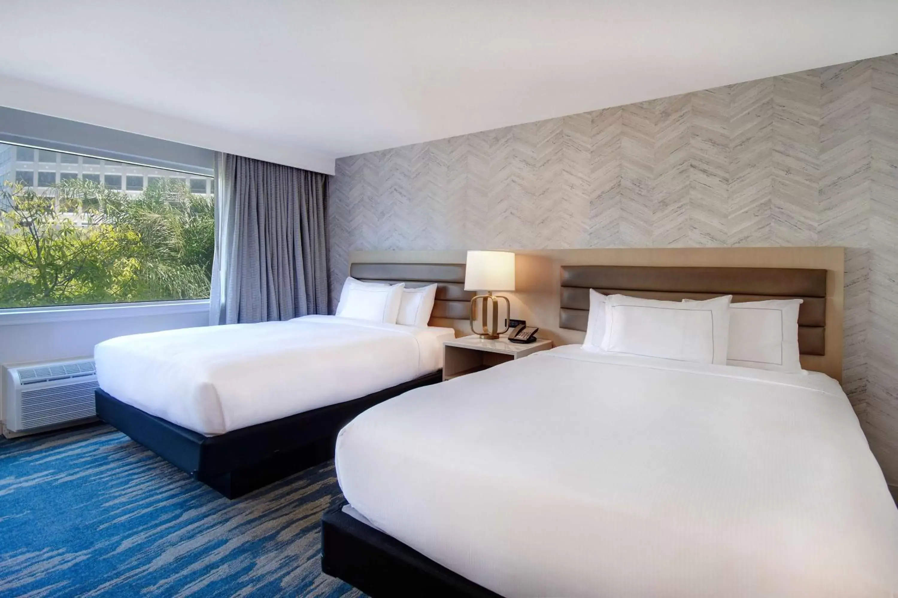 Queen Room with Two Queen Beds and Walk-In Shower - Hearing Accessible in DoubleTree by Hilton LAX - El Segundo Queen Room with Two Queen Beds and Walk-In Shower - Hearing Accessible in DoubleTree by Hilton LAX - El Segundo