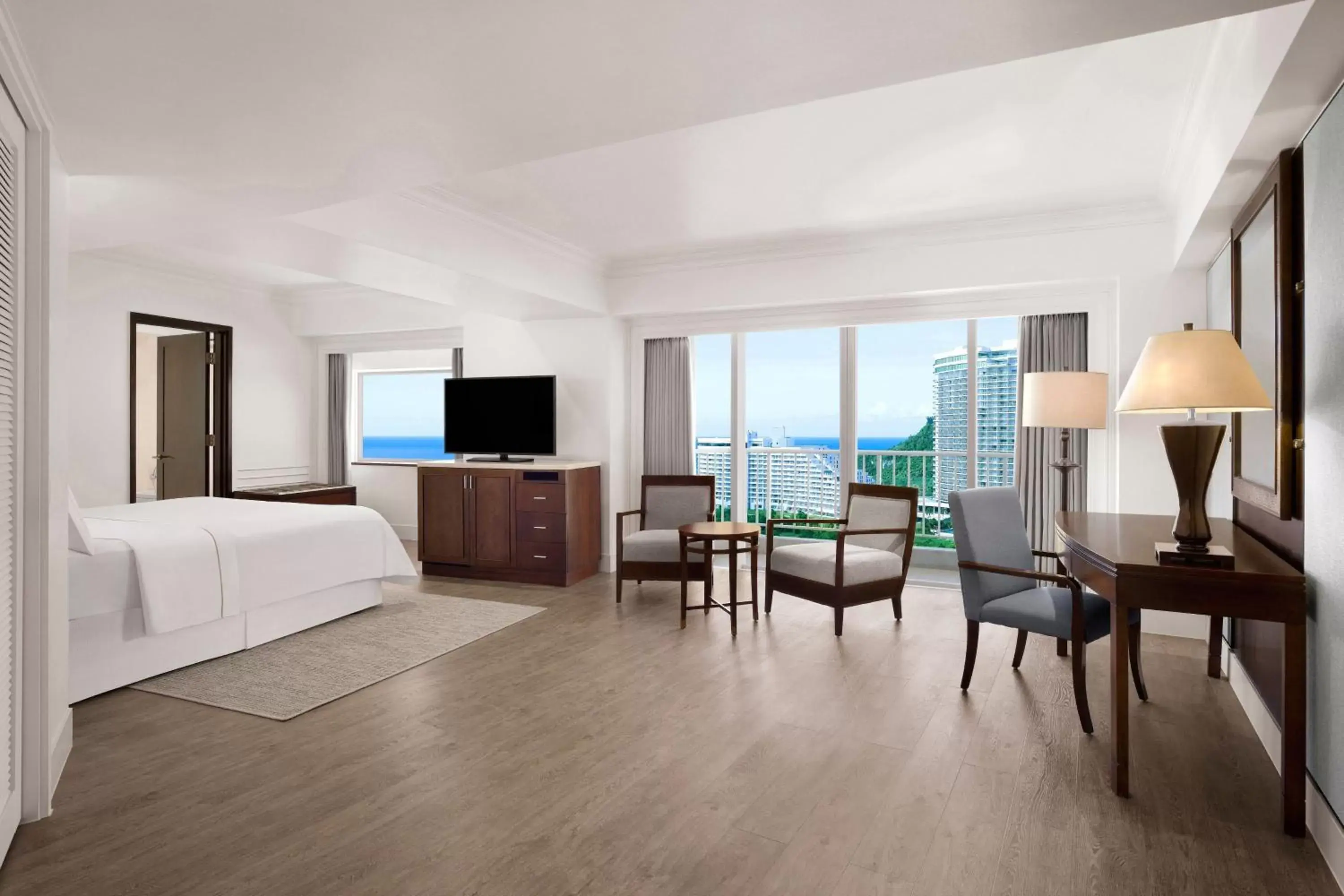 Ocean Front, Larger Guest room, 1 King, Corner room, Balcony in The Westin Resort Guam Ocean Front, Larger Guest room, 1 King, Corner room, Balcony in The Westin Resort Guam