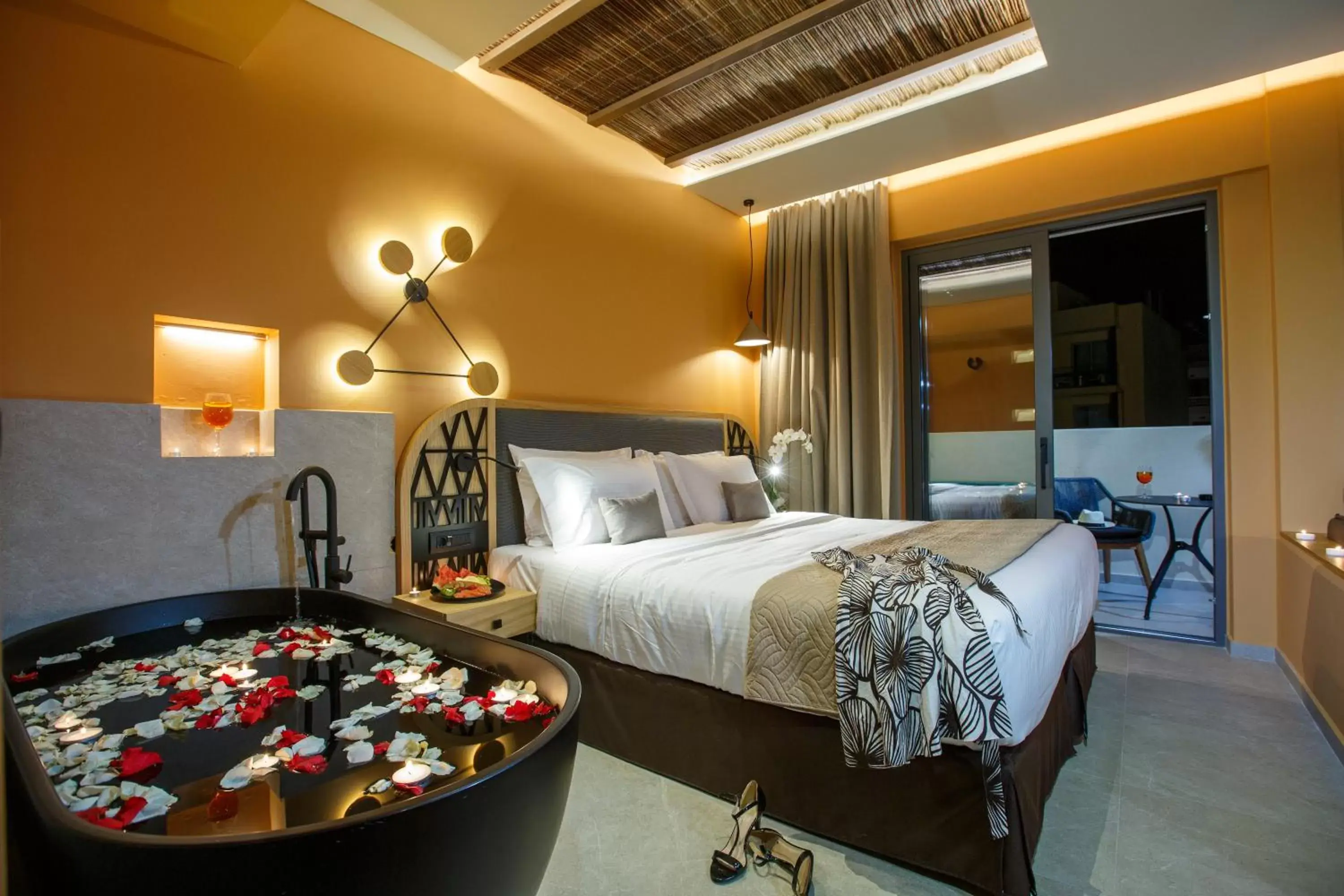 Romantic Deluxe Suite with Jacuzzi in Palmera Beach Hotel & Spa - Adults Only Romantic Deluxe Suite with Jacuzzi in Palmera Beach Hotel & Spa - Adults Only