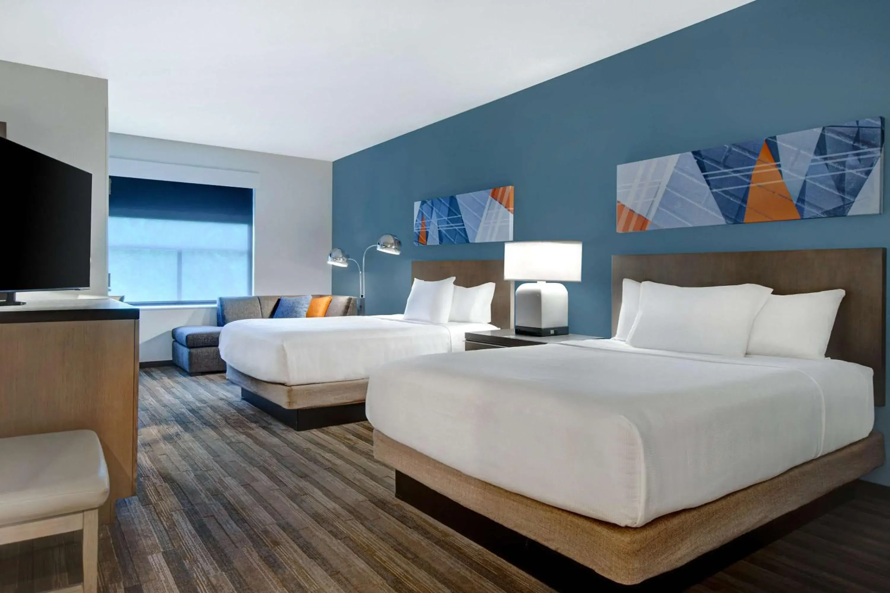 Queen Room with Two Queen Beds and Roll-In Shower - Disability Access in Hyatt House Mall Of America Msp Airport Queen Room with Two Queen Beds and Roll-In Shower - Disability Access in Hyatt House Mall Of America Msp Airport