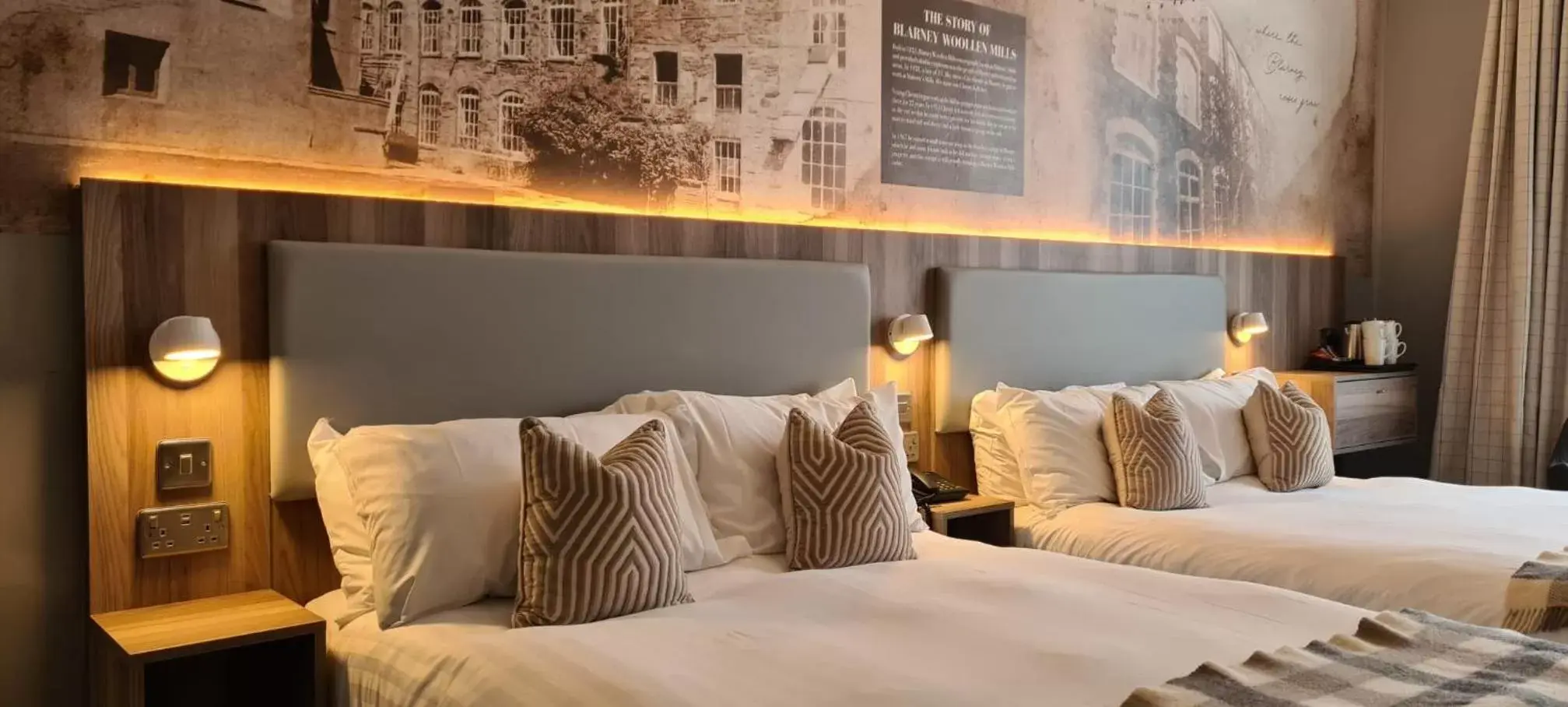 Classic Double Room with Two Double Beds - Non-Smoking in Blarney Woollen Mills Hotel - BW Signature Collection Classic Double Room with Two Double Beds - Non-Smoking in Blarney Woollen Mills Hotel - BW Signature Collection