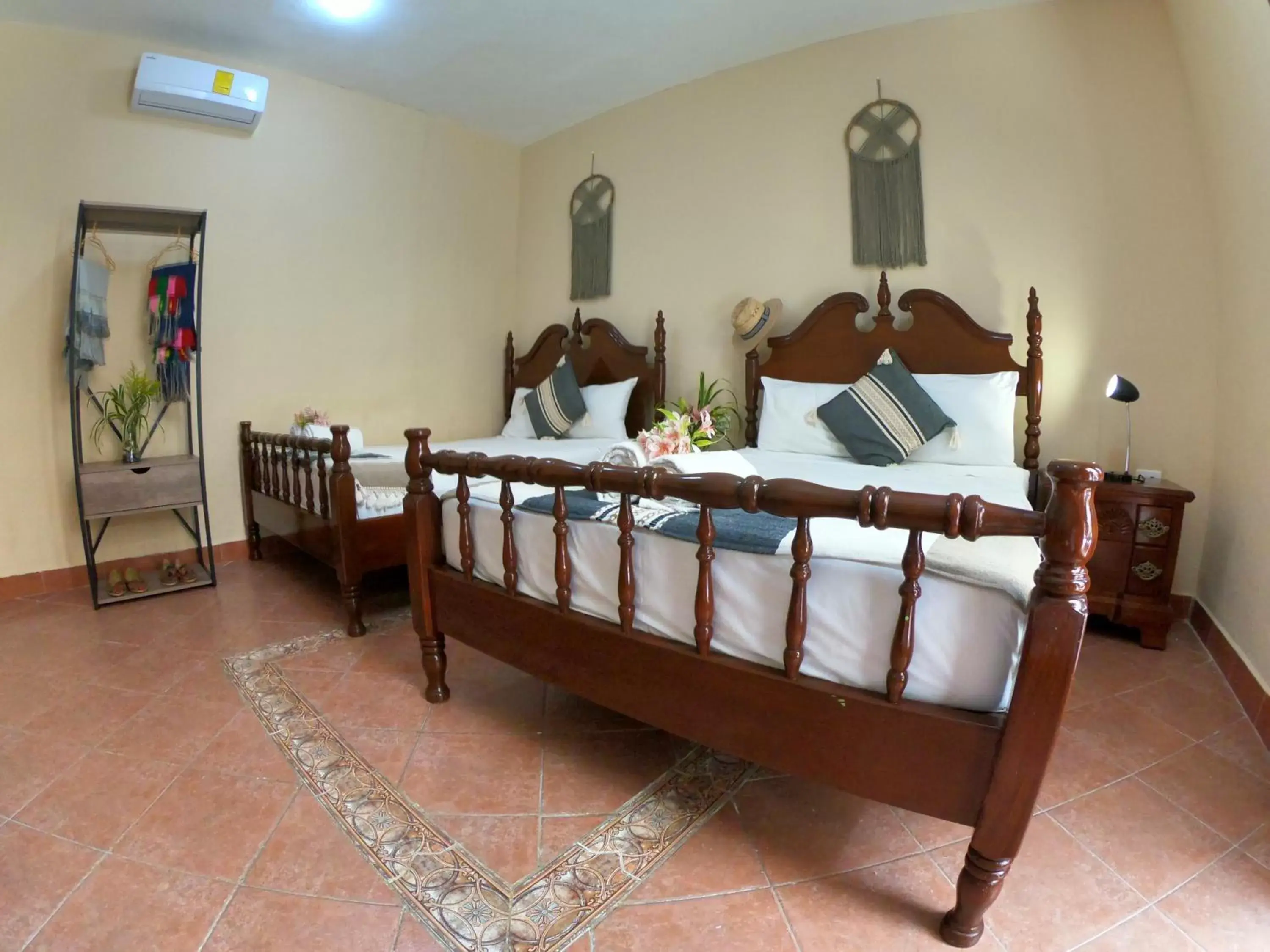 Double Room with Two Double Beds in Casa Xanath Double Room with Two Double Beds in Casa Xanath