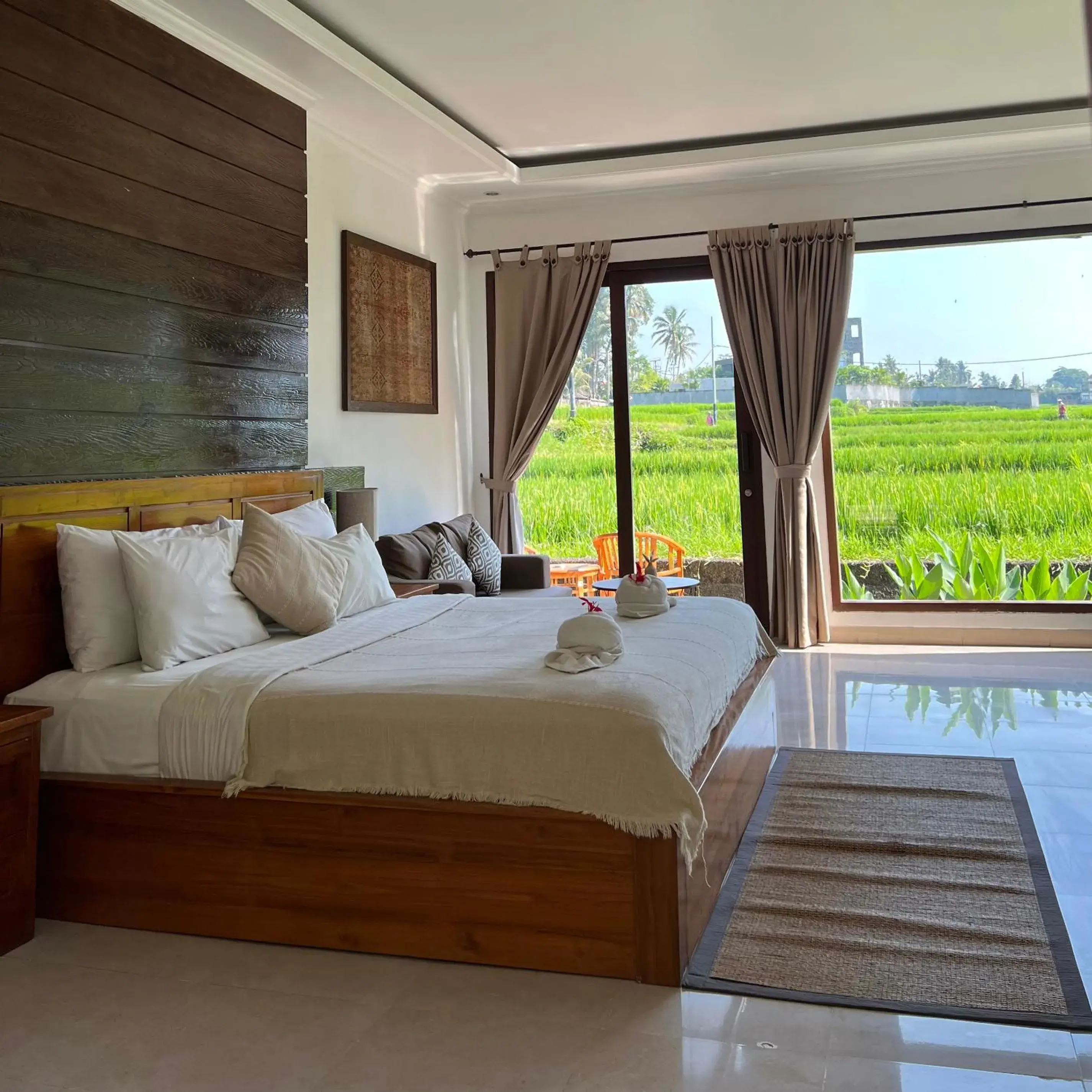 Deluxe Room with Ricefield View in Kubu Bali Baik Villa & Resort - CHSE Certified Deluxe Room with Ricefield View in Kubu Bali Baik Villa & Resort - CHSE Certified