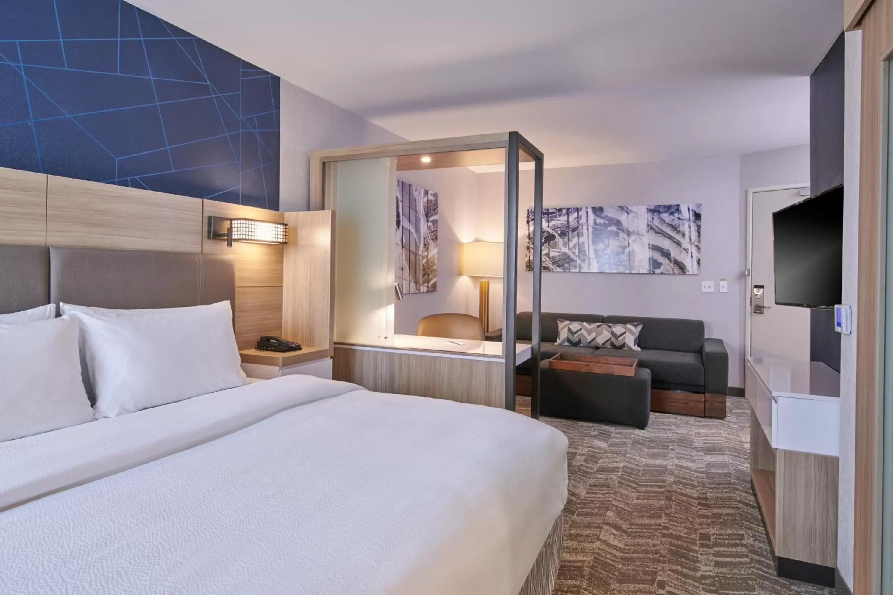 Large King Studio with Sofa Bed and Trundle Bed in SpringHill Suites by Marriott Detroit Dearborn Large King Studio with Sofa Bed and Trundle Bed in SpringHill Suites by Marriott Detroit Dearborn