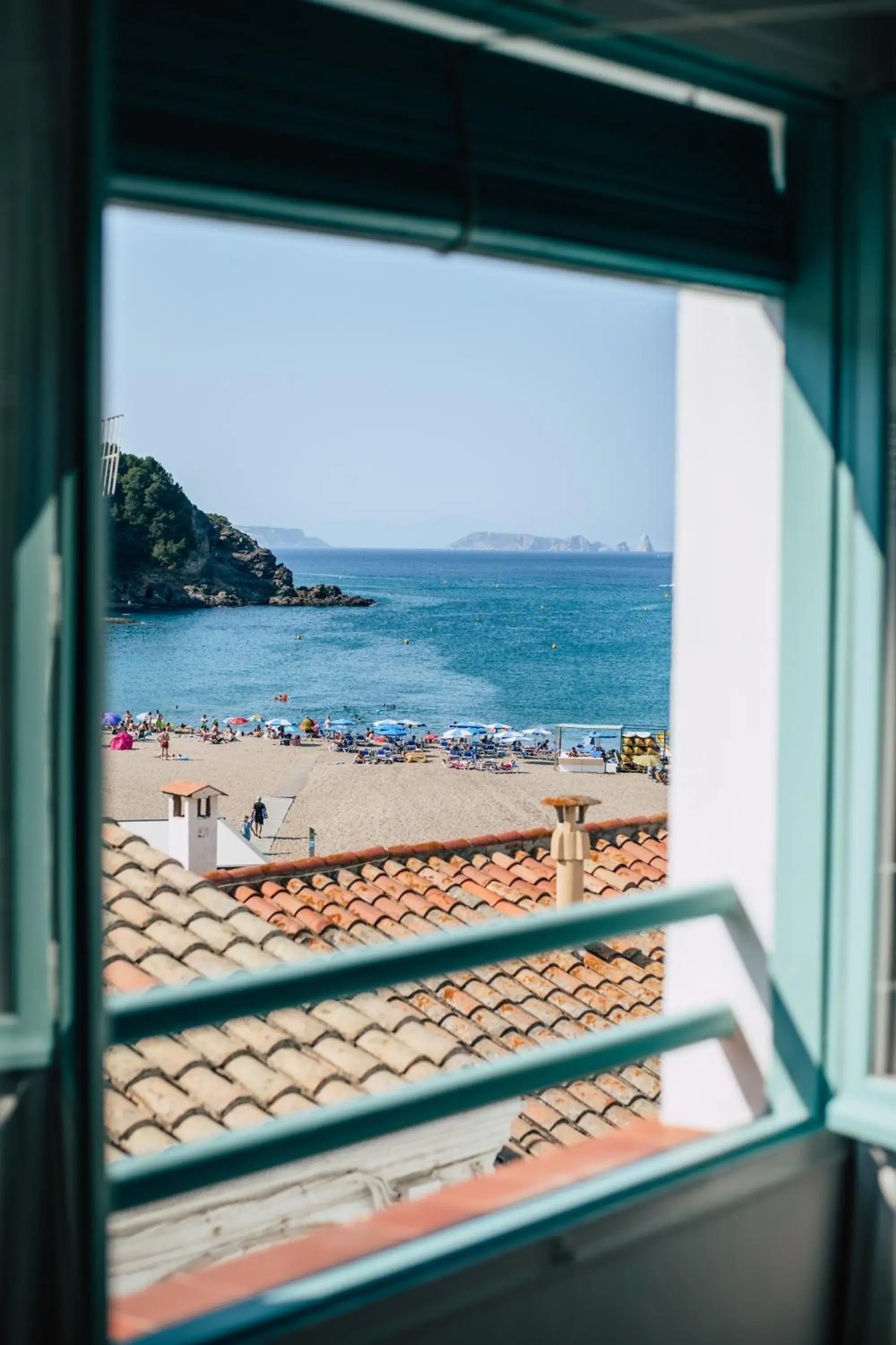 Double Room with Sea View in Hostal Ses Negres Double Room with Sea View in Hostal Ses Negres