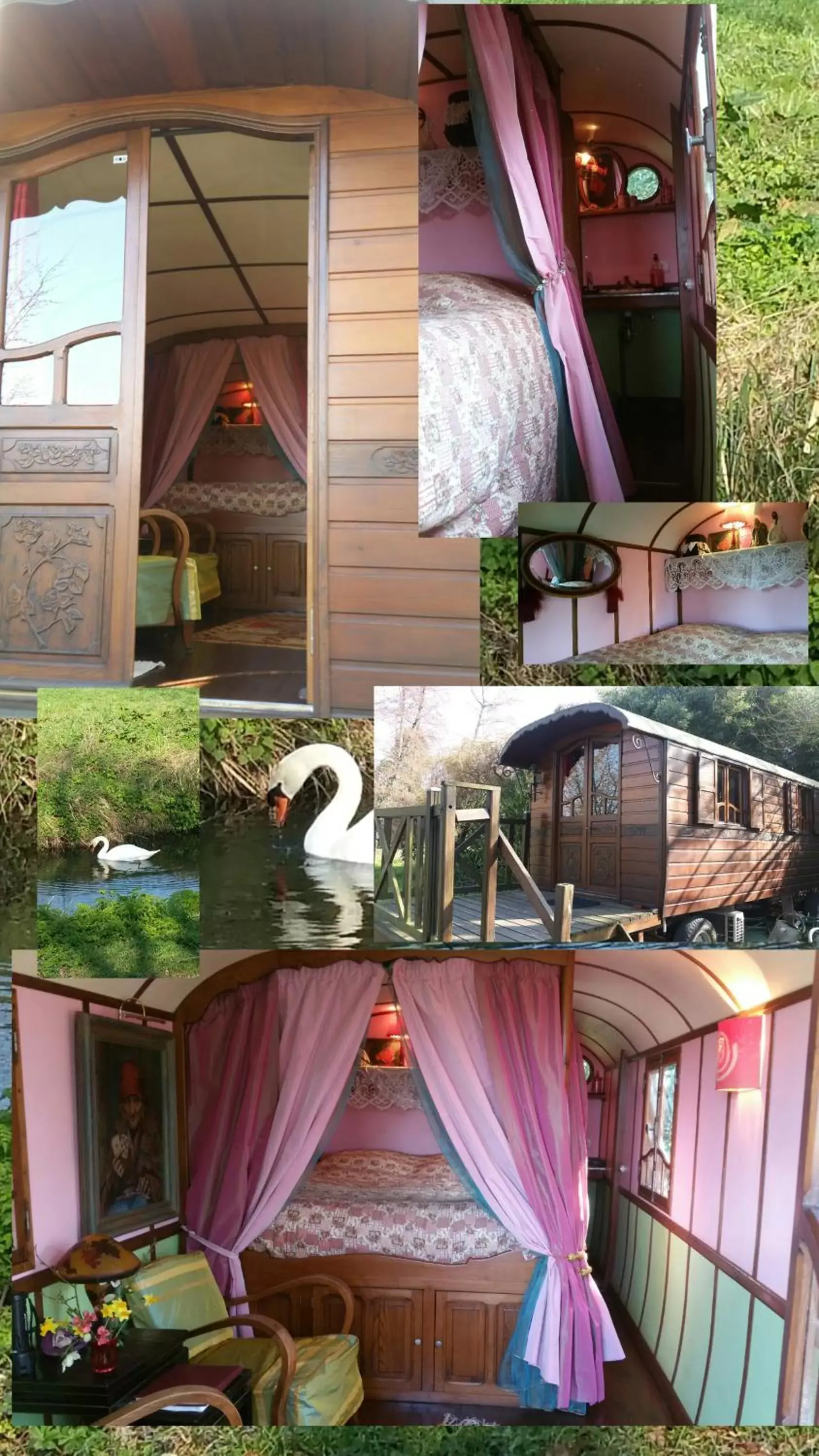 Double Room with Lake View in Roulotte d'Aquitaine Double Room with Lake View in Roulotte d'Aquitaine