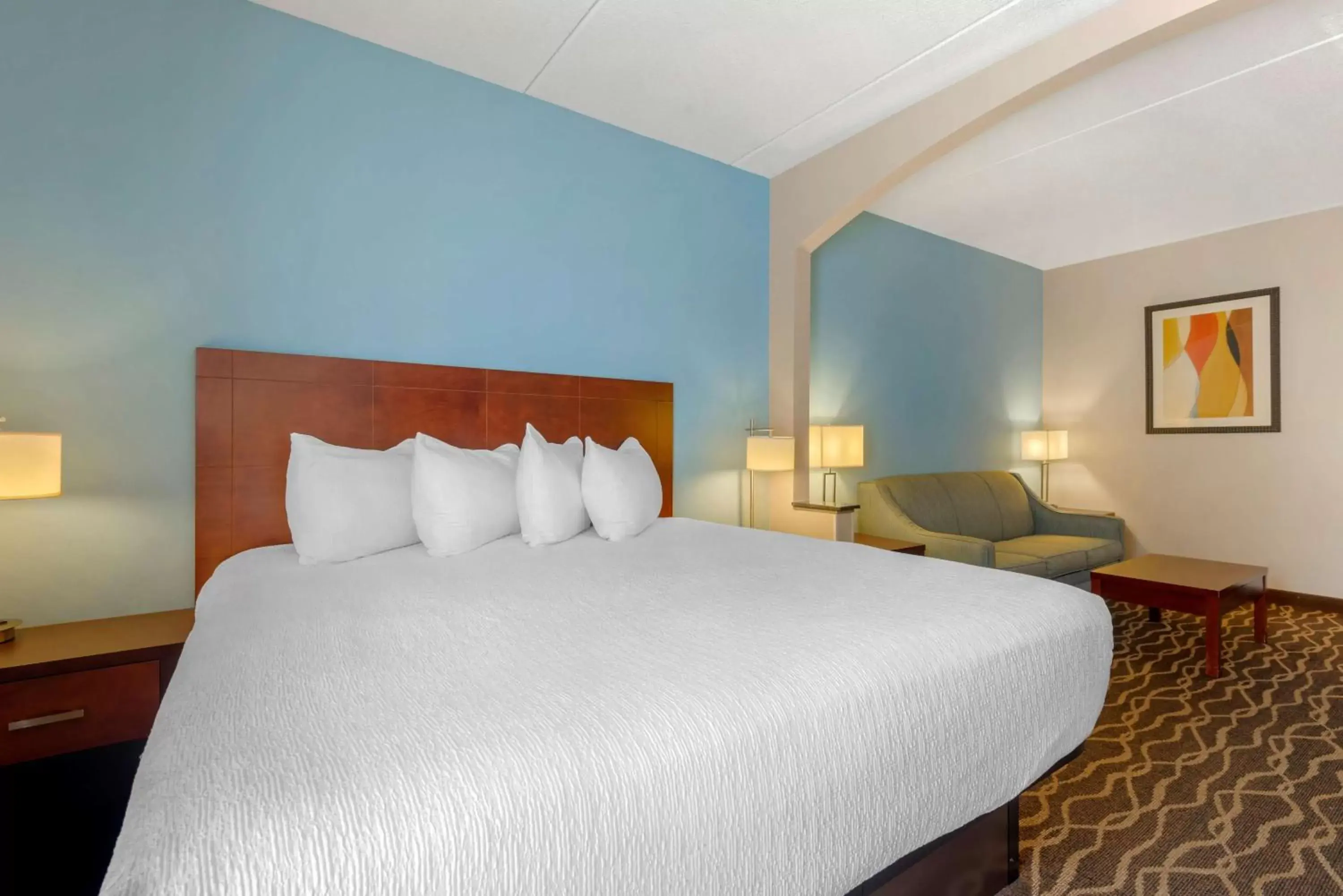 King Suite with Roll-In Shower - Disability Access in Best Western Plus Suites Greenville King Suite with Roll-In Shower - Disability Access in Best Western Plus Suites Greenville