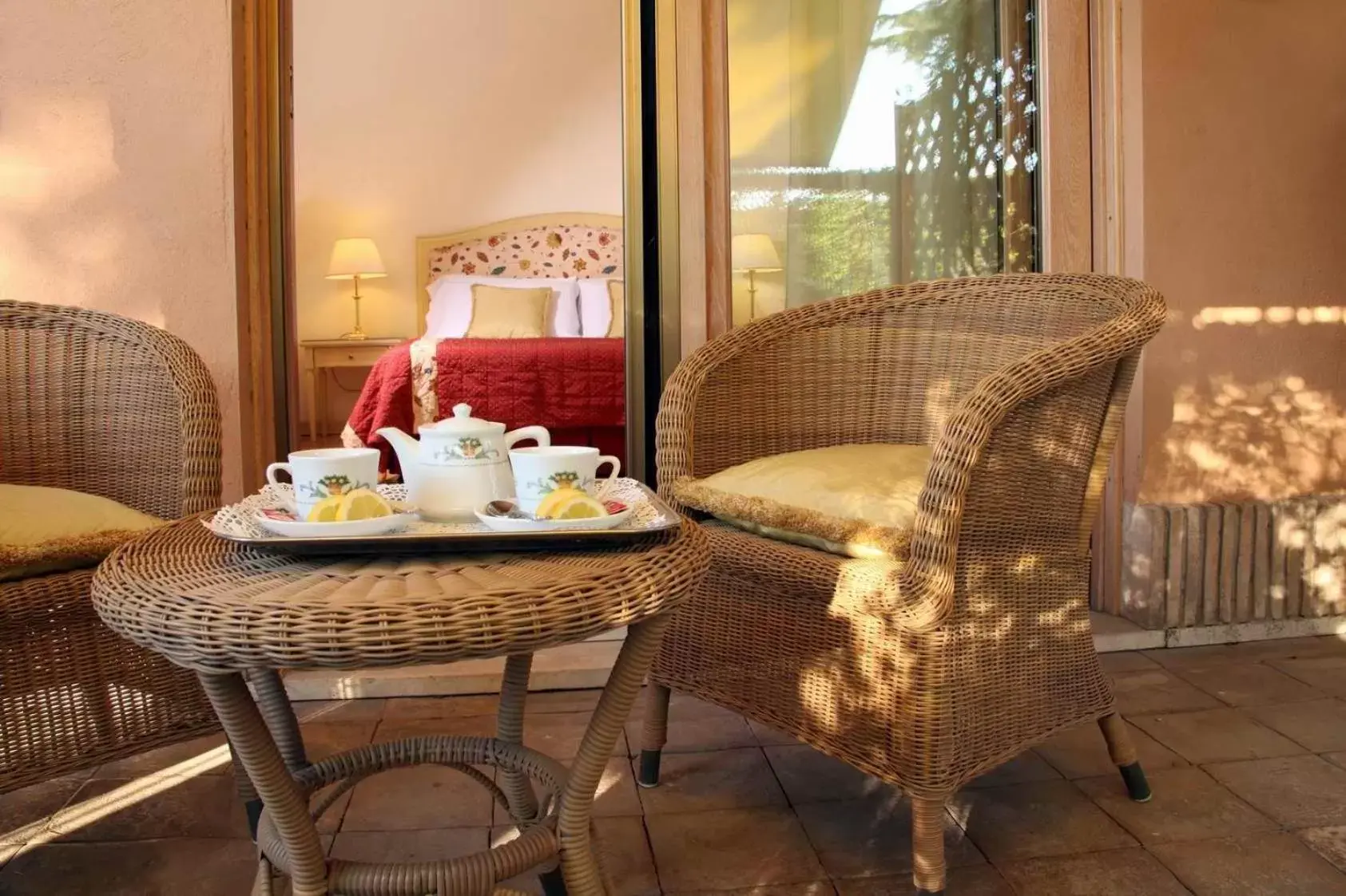 Double or Twin Room with Private Patio in Hotel Piccolo Borgo Double or Twin Room with Private Patio in Hotel Piccolo Borgo