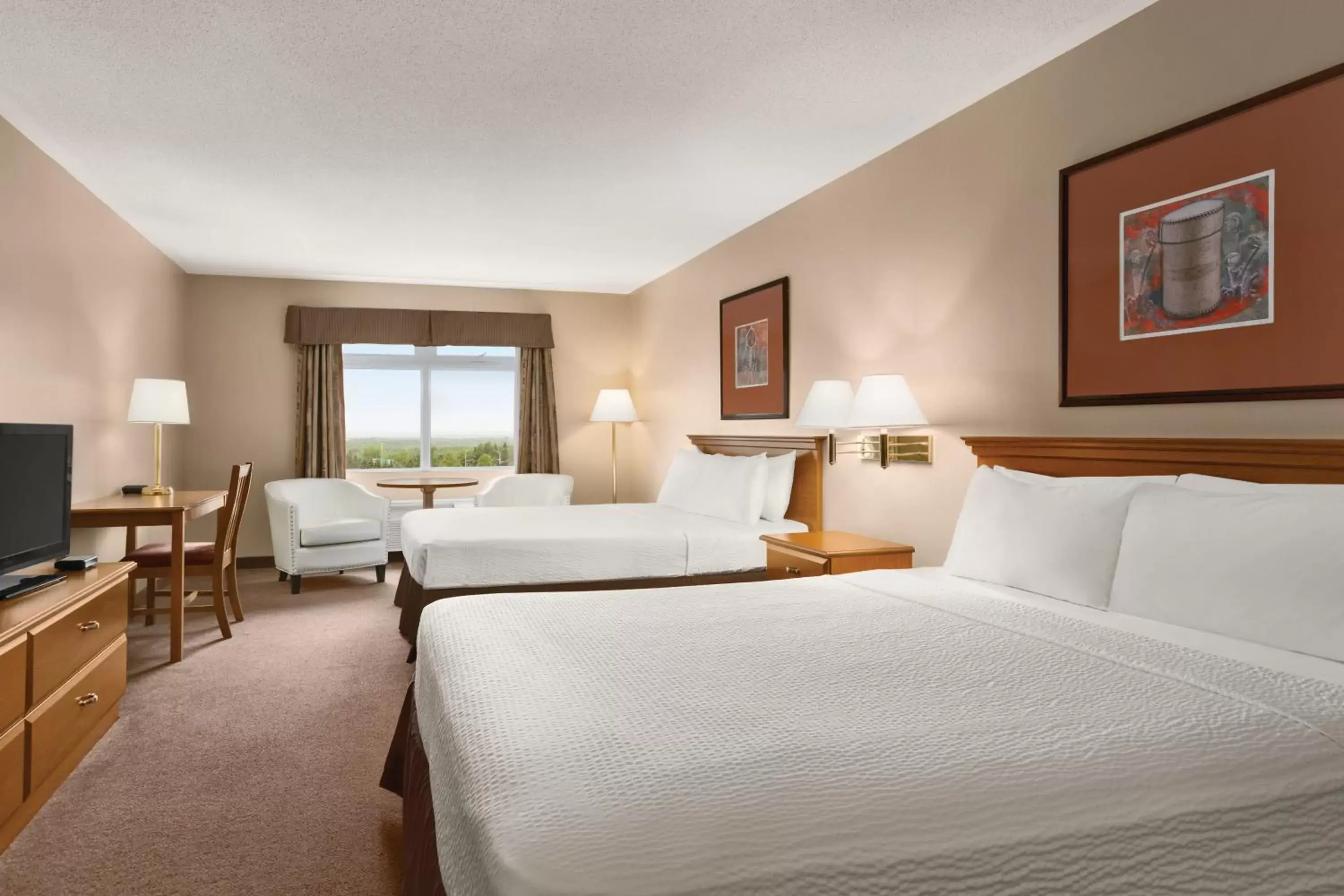 Deluxe Queen Room with Two Queen Beds - Non-Smoking in Days Inn by Wyndham Oromocto Conference Centre Deluxe Queen Room with Two Queen Beds - Non-Smoking in Days Inn by Wyndham Oromocto Conference Centre