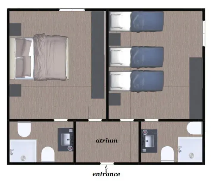 Family Junior Suite in Hotel & Restaurant Casolare Le Terre Rosse Family Junior Suite in Hotel & Restaurant Casolare Le Terre Rosse