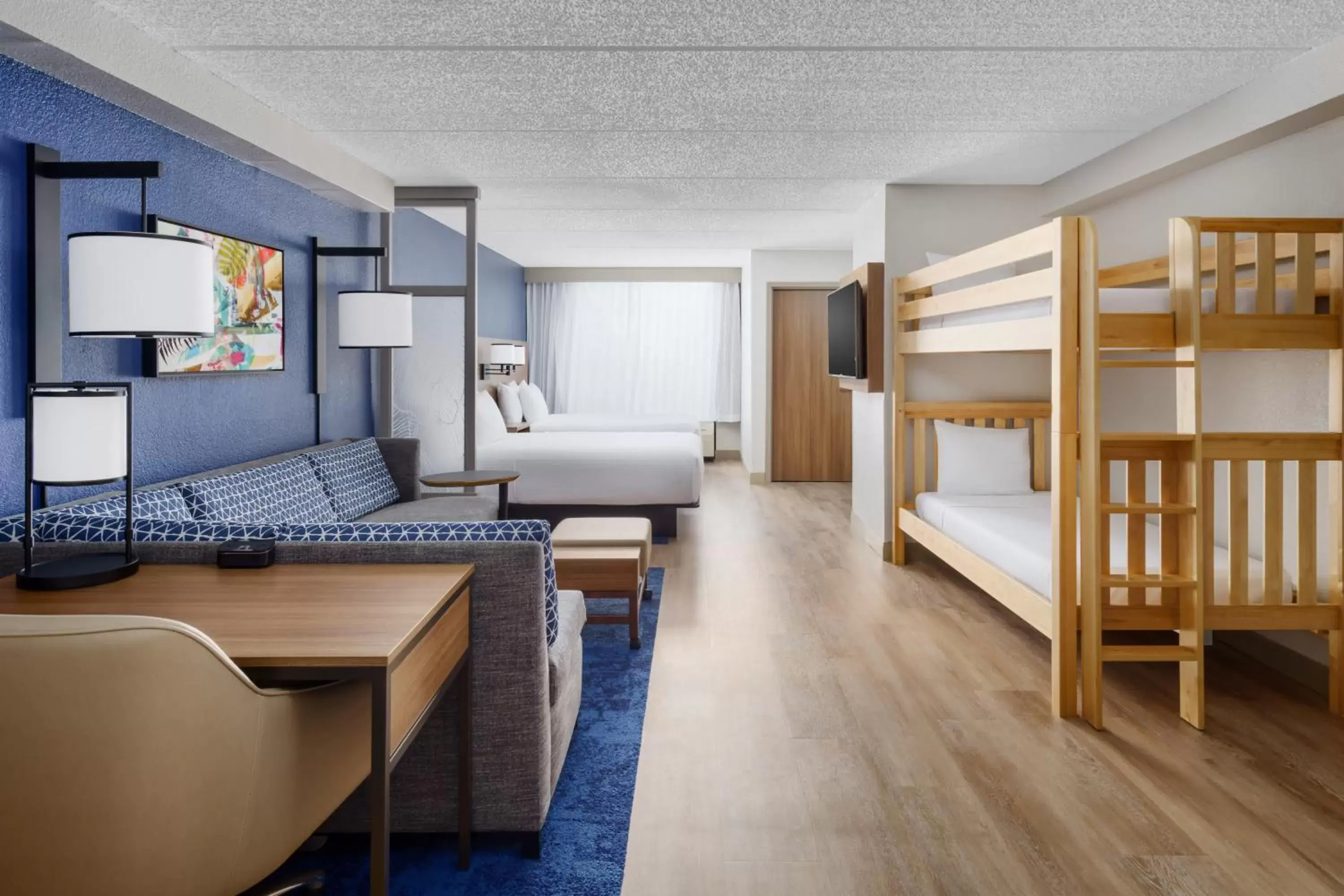 Queen Room with Two Queen Beds, Sofa Bed and Bunk Beds in Hyatt Place across from Universal Orlando Resort Queen Room with Two Queen Beds, Sofa Bed and Bunk Beds in Hyatt Place across from Universal Orlando Resort