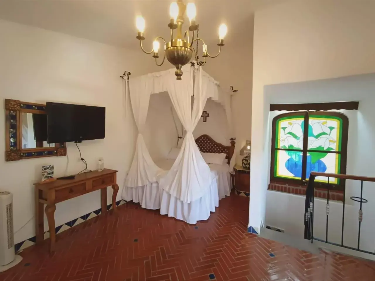Queen Room with Balcony in Posada Los Alcatraces Queen Room with Balcony in Posada Los Alcatraces