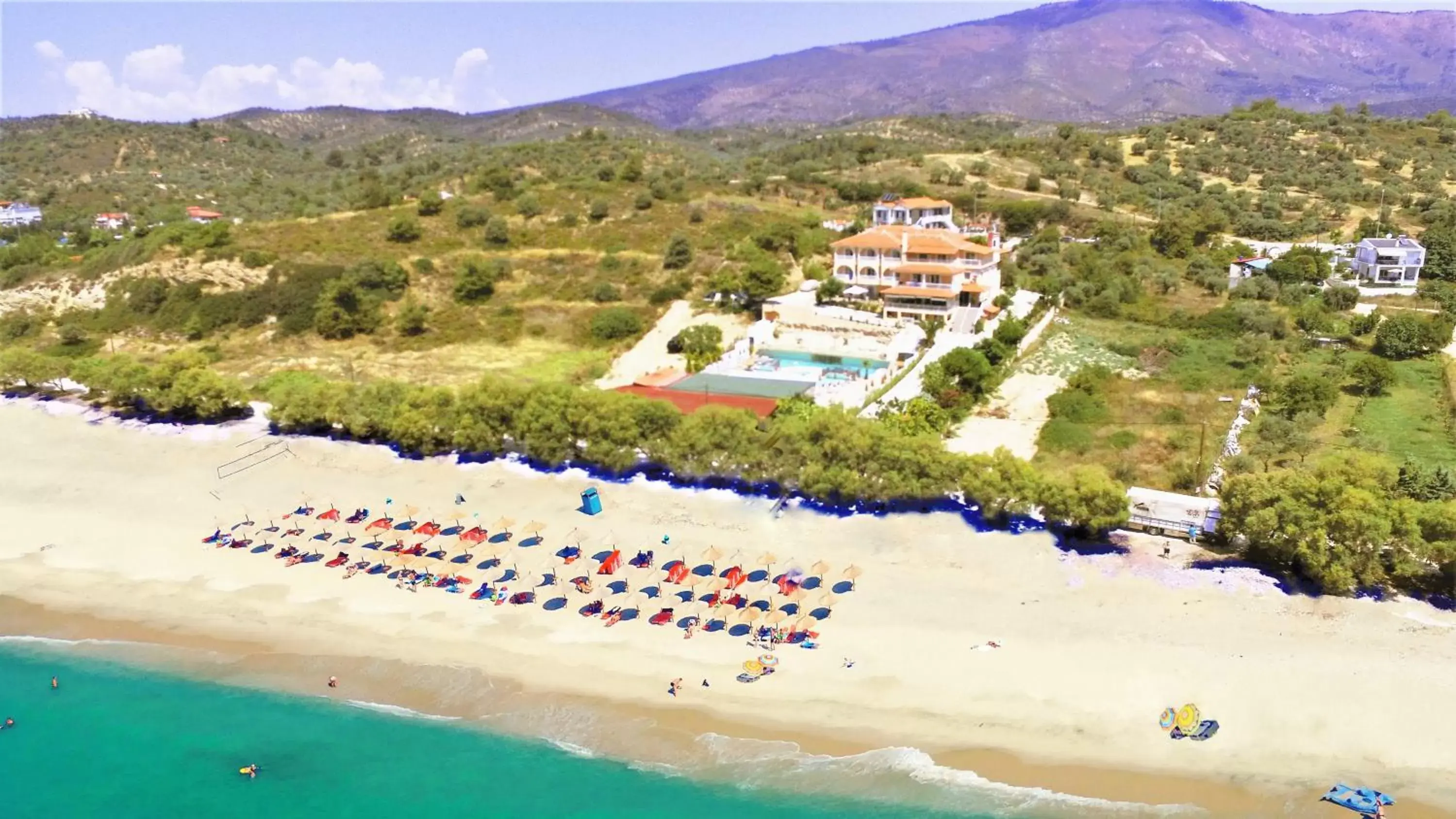 Bird's eye view, Bird's-eye View in Thassos Hotel Grand Beach Bird's eye view, Bird's-eye View in Thassos Hotel Grand Beach