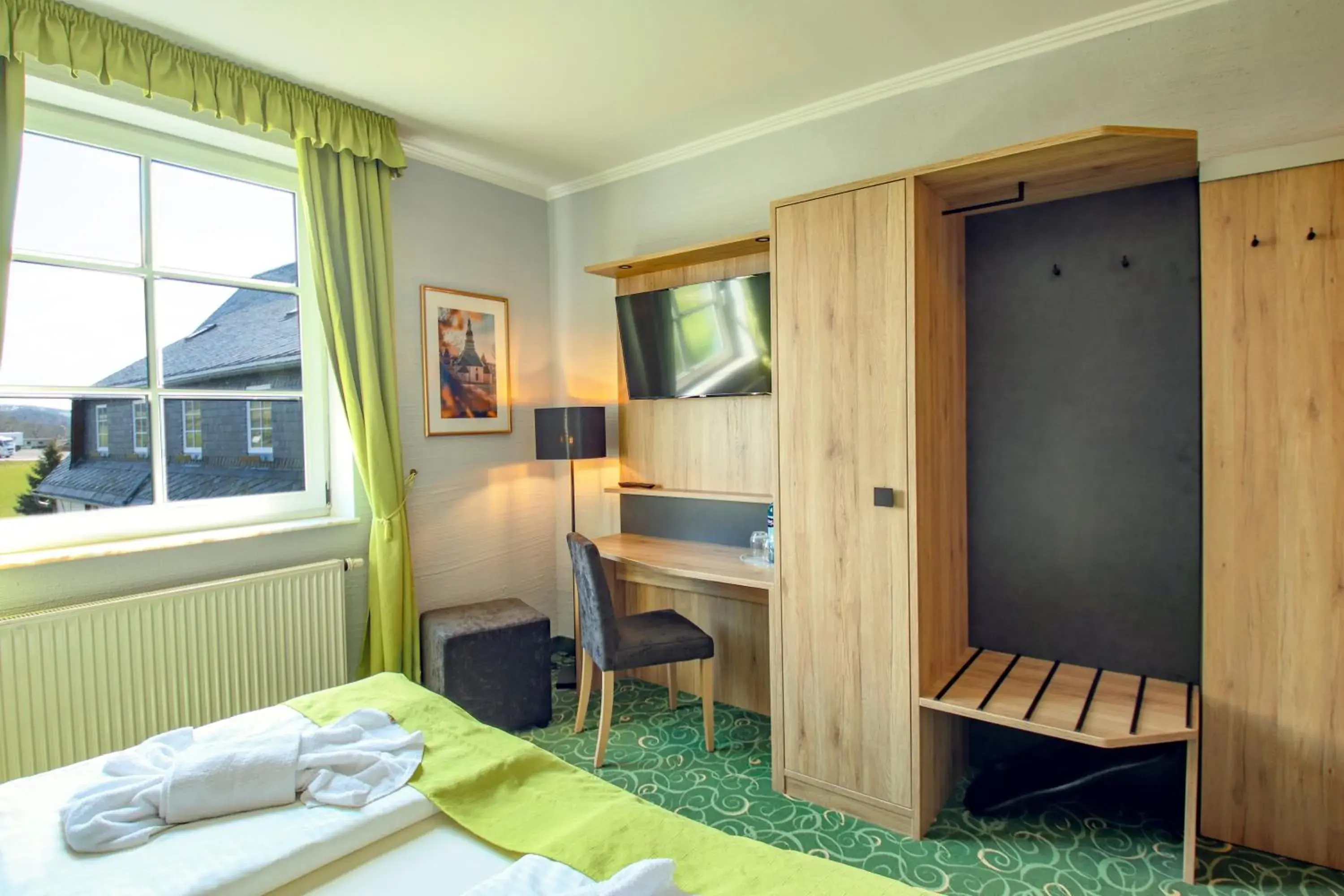 Double Room with Panoramic View in Panorama Berghotel Wettiner Hohe Double Room with Panoramic View in Panorama Berghotel Wettiner Hohe