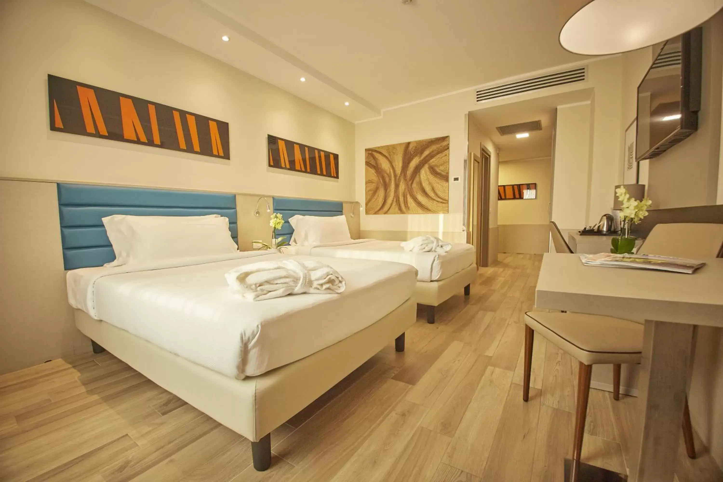 Double Room with Two Double Beds in iH Hotels Milano Lorenteggio Double Room with Two Double Beds in iH Hotels Milano Lorenteggio