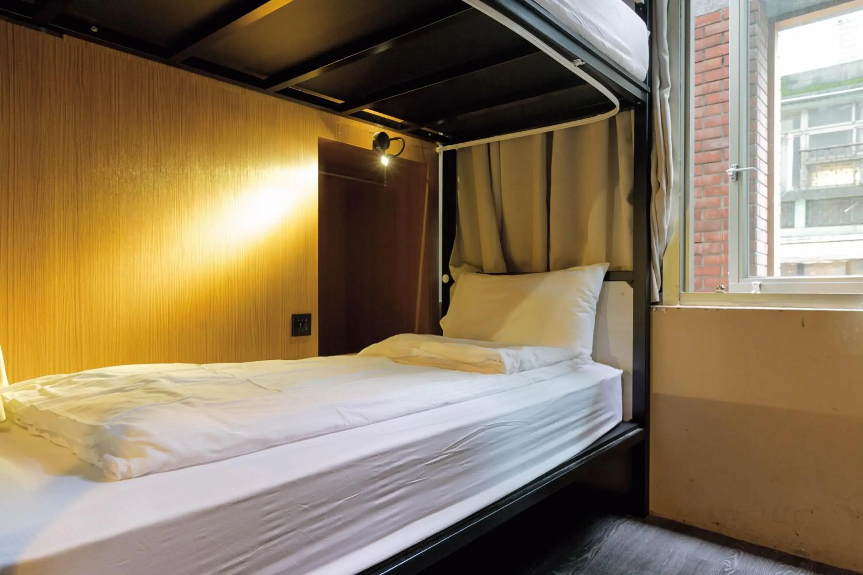 Bunk Bed in Female Dormitory Room in Angels Hostel Taipei Ximen Bunk Bed in Female Dormitory Room in Angels Hostel Taipei Ximen