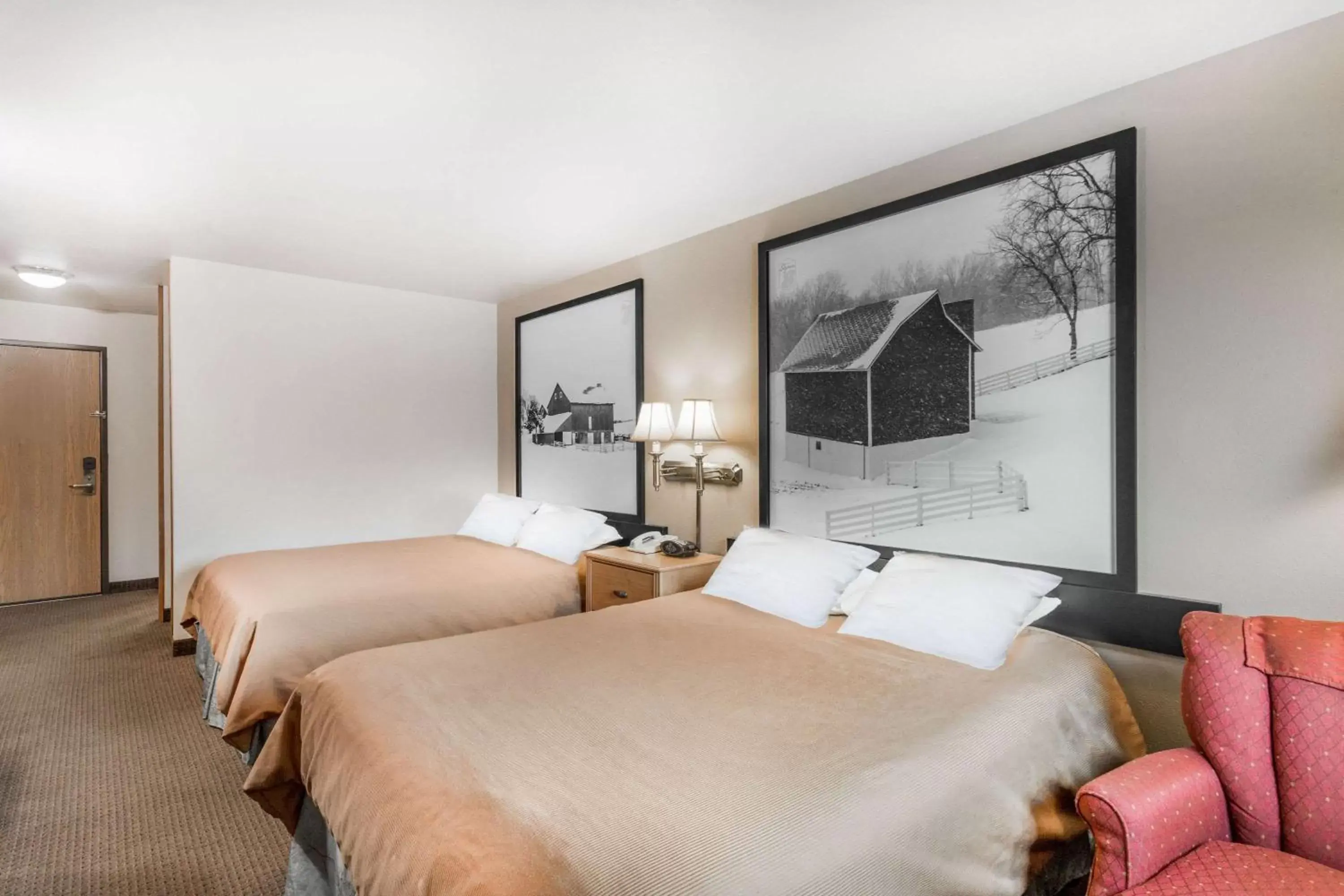 Queen Room with Two Queen Beds - Non-Smoking in Super 8 by Wyndham Monroe WI Queen Room with Two Queen Beds - Non-Smoking in Super 8 by Wyndham Monroe WI