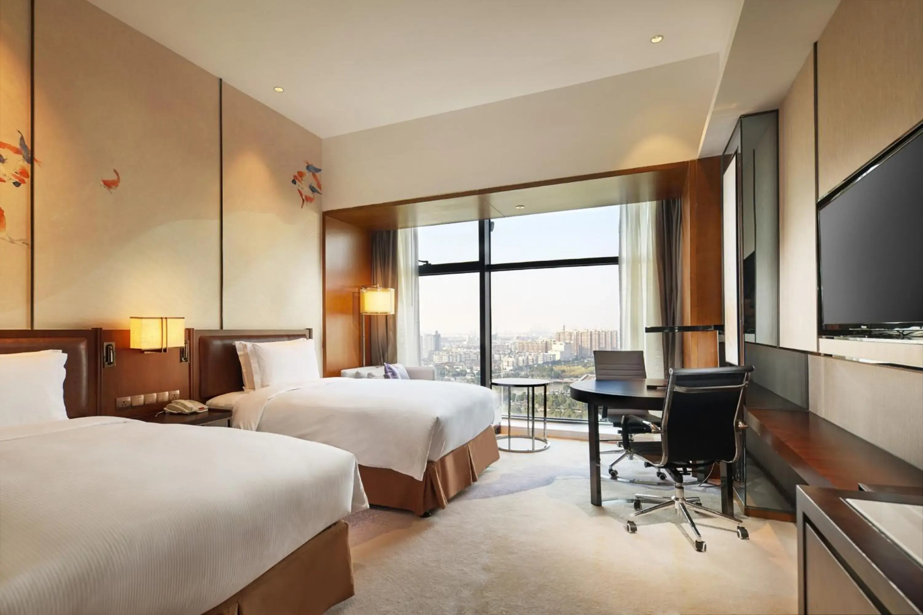 Deluxe Twin Room in DoubleTree By Hilton Ningbo Beilun Deluxe Twin Room in DoubleTree By Hilton Ningbo Beilun