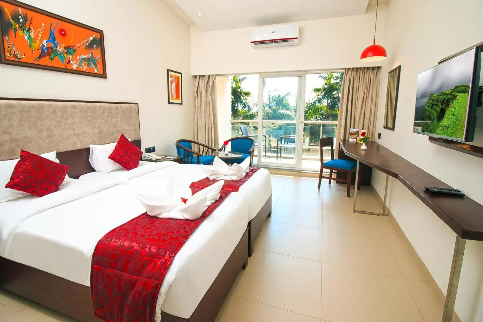 Twin Room with Garden View - single occupancy in 7 Apple Resort Lonavala Twin Room with Garden View - single occupancy in 7 Apple Resort Lonavala