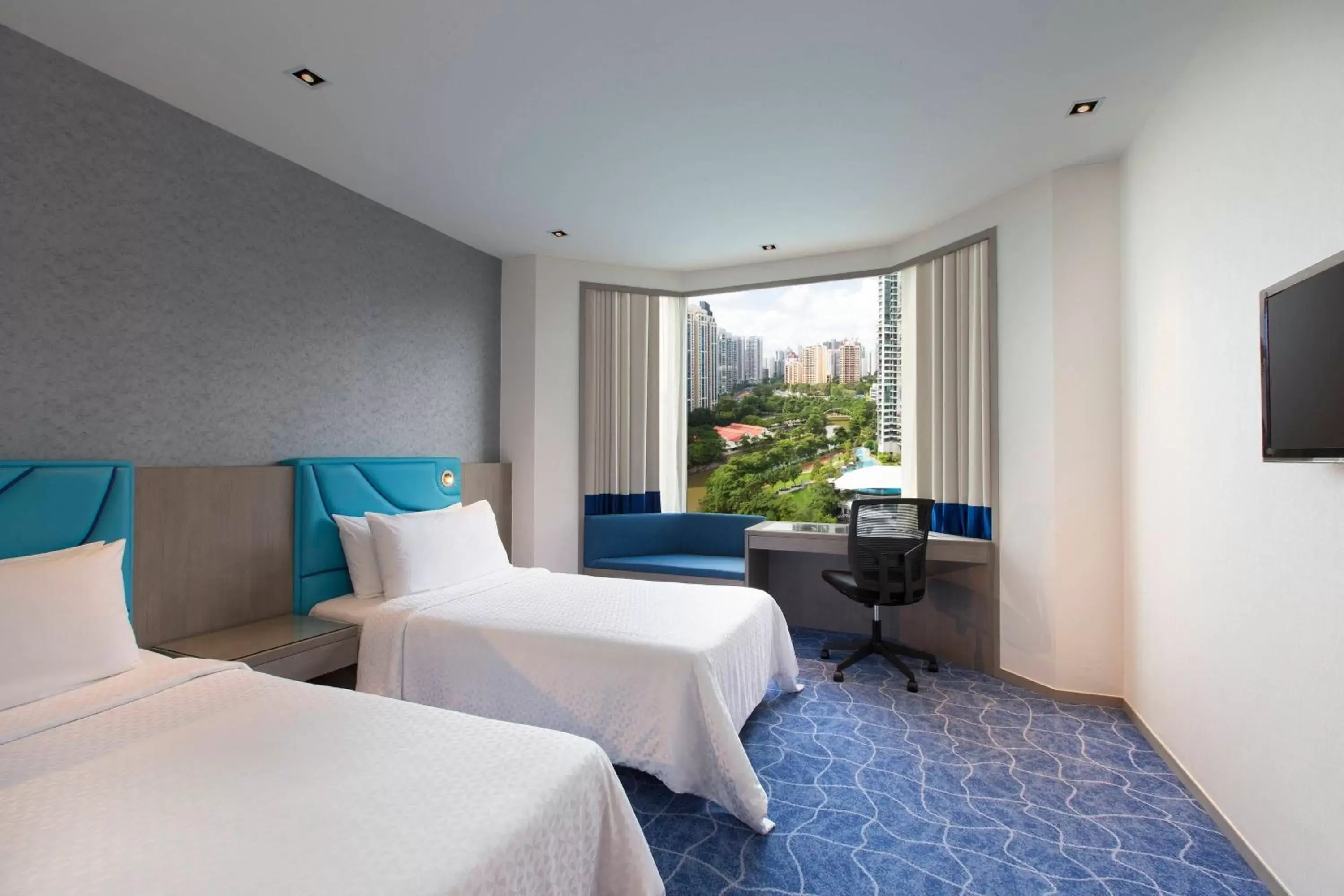 Premium Room, 2 Twin, River View in Four Points by Sheraton Singapore, Riverview Premium Room, 2 Twin, River View in Four Points by Sheraton Singapore, Riverview