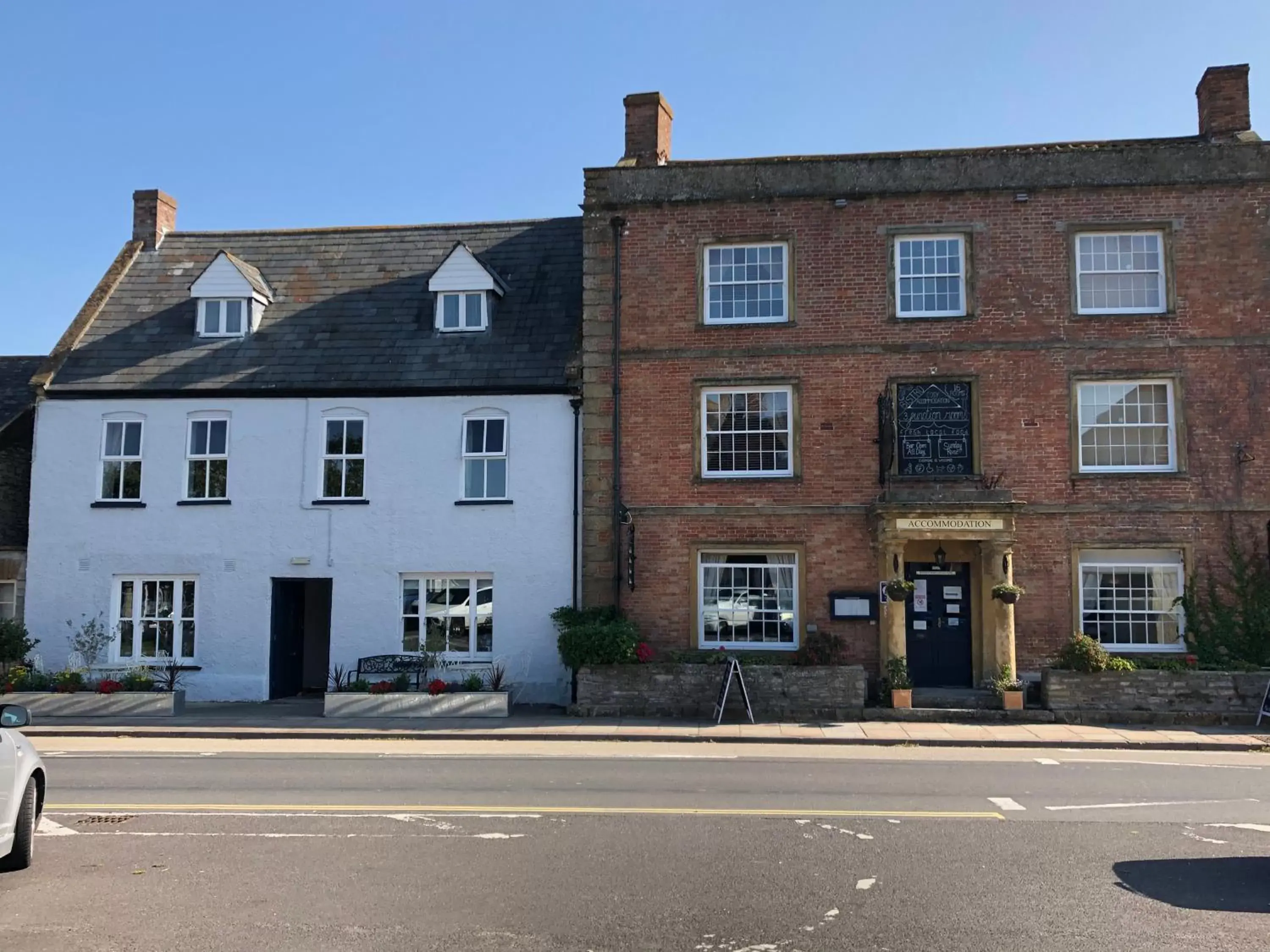 Facade/entrance, Property Building in The Ilchester Arms Hotel, Ilchester Somerset Facade/entrance, Property Building in The Ilchester Arms Hotel, Ilchester Somerset