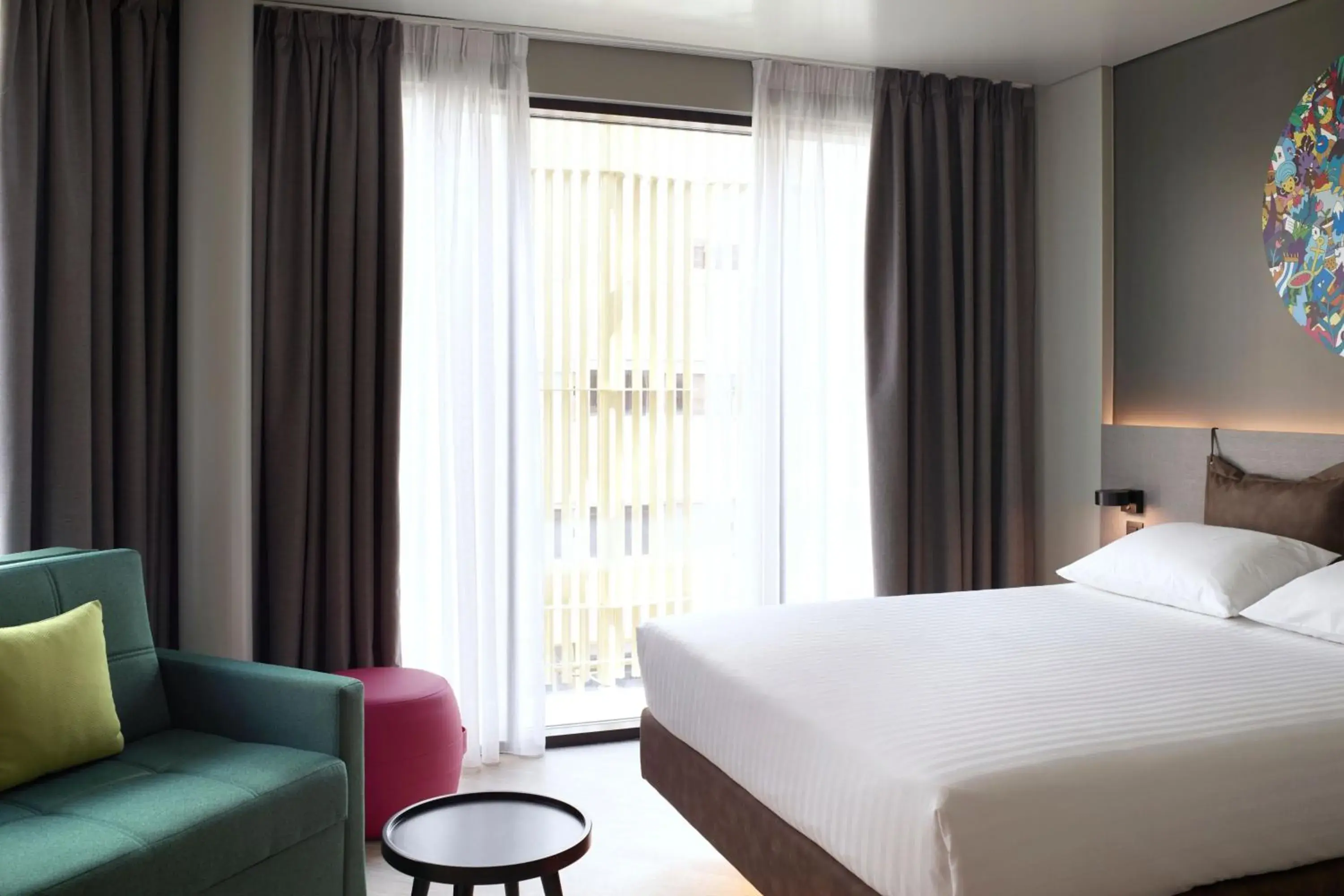 Moxified Triple Room with City View in Moxy Athens City Moxified Triple Room with City View in Moxy Athens City