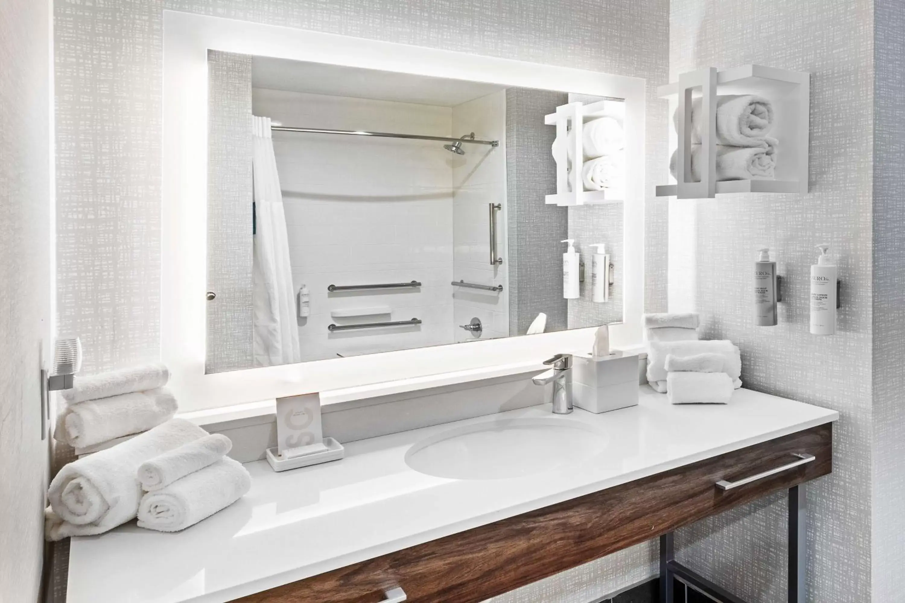 King Room with Tub Mobility Access in Hampton Inn & Suites Canyon, Tx King Room with Tub Mobility Access in Hampton Inn & Suites Canyon, Tx