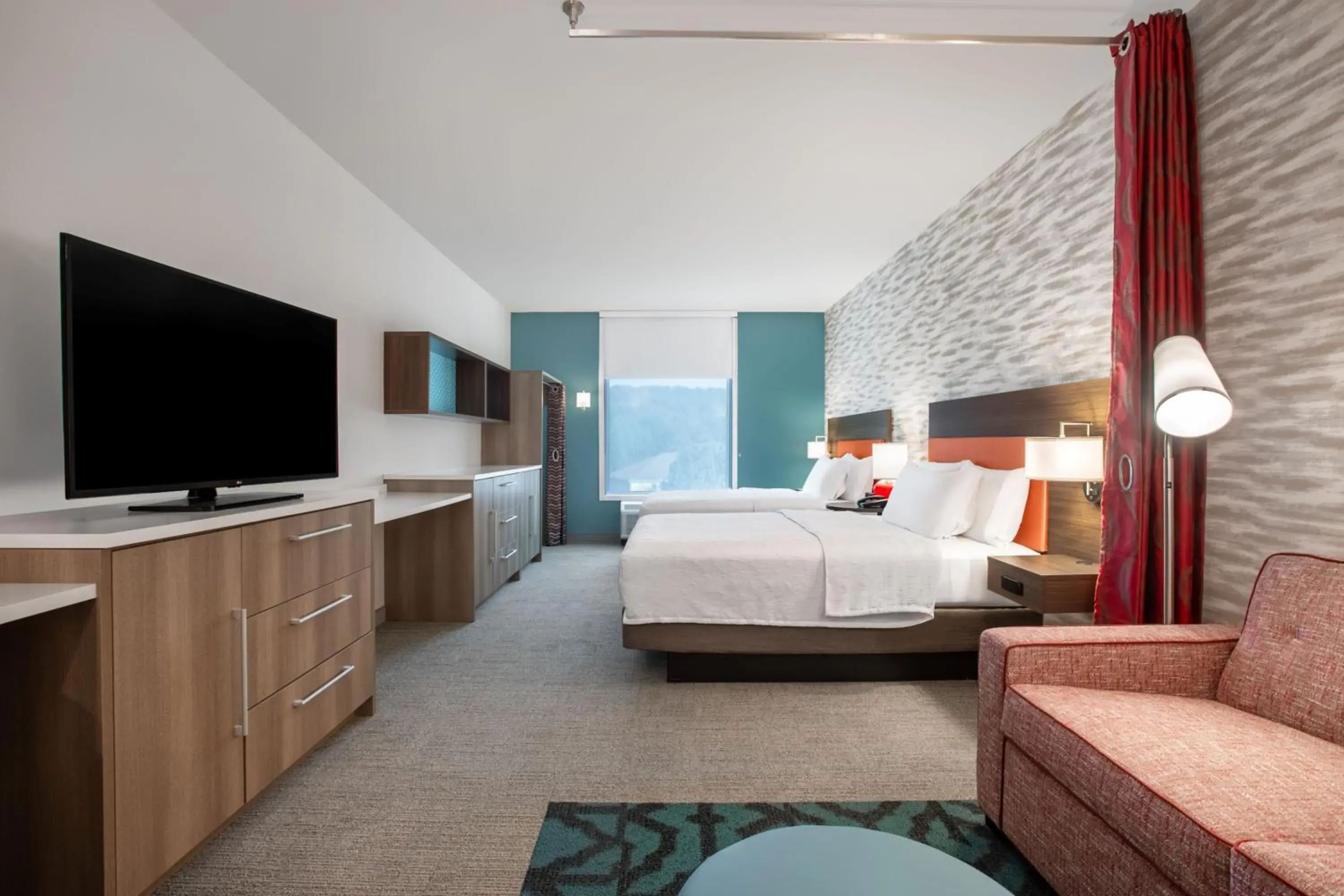 Queen Room with Two Queen Beds - Hearing Accessible in Home2 Suites By Hilton Calhoun Queen Room with Two Queen Beds - Hearing Accessible in Home2 Suites By Hilton Calhoun