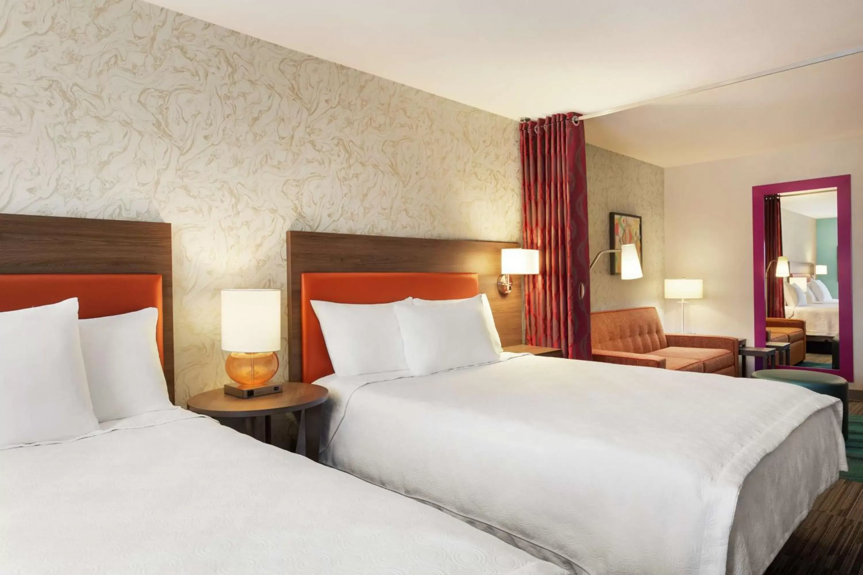 Queen Studio with Two Queen Beds - Non-Smoking in Home2 Suites By Hilton Portland Airport Queen Studio with Two Queen Beds - Non-Smoking in Home2 Suites By Hilton Portland Airport