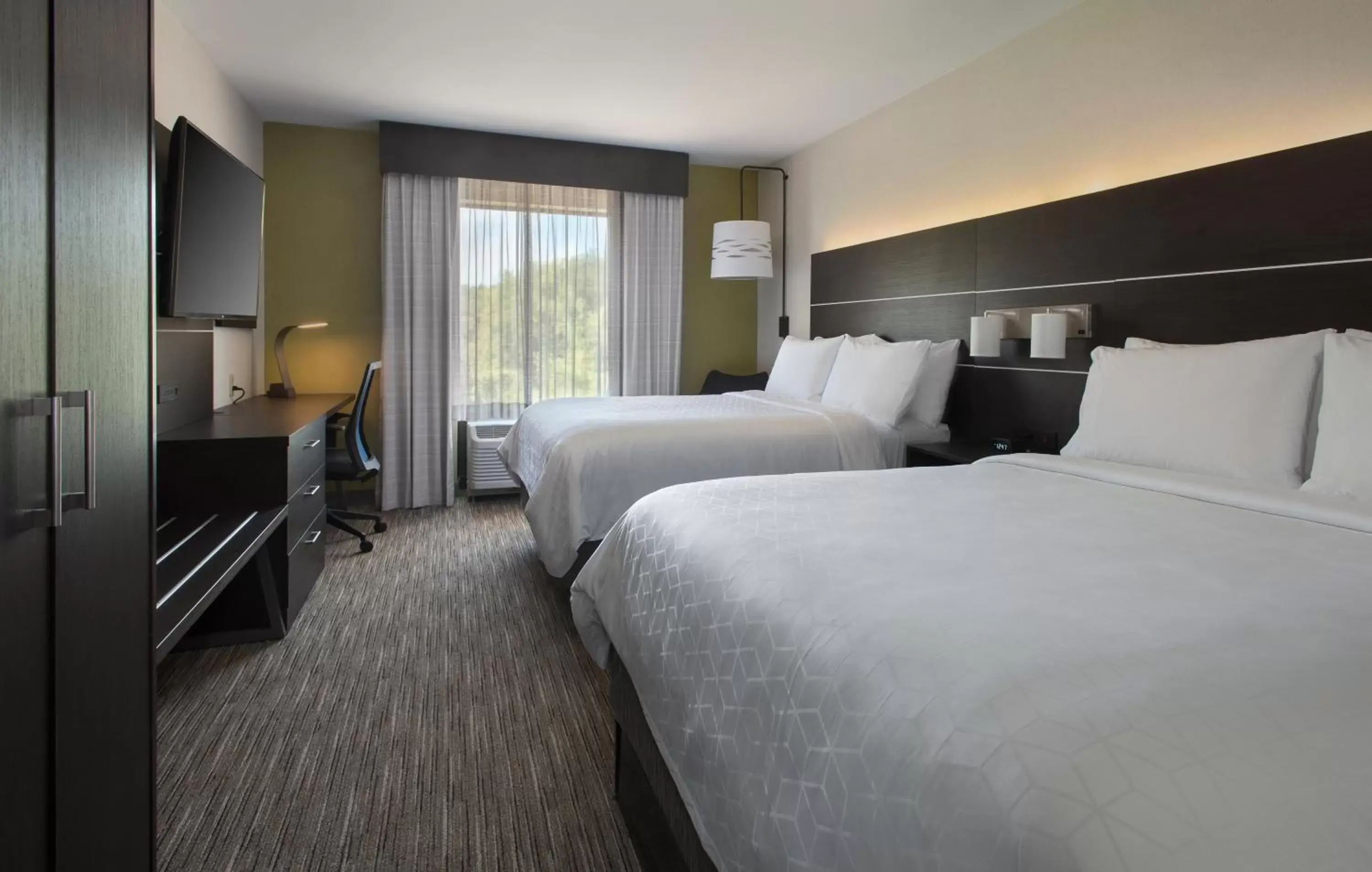 Standard Queen Room with Two Queen Beds and Mobility Accessible Roll-In Shower in Holiday Inn Express Great Barrington by IHG Standard Queen Room with Two Queen Beds and Mobility Accessible Roll-In Shower in Holiday Inn Express Great Barrington by IHG