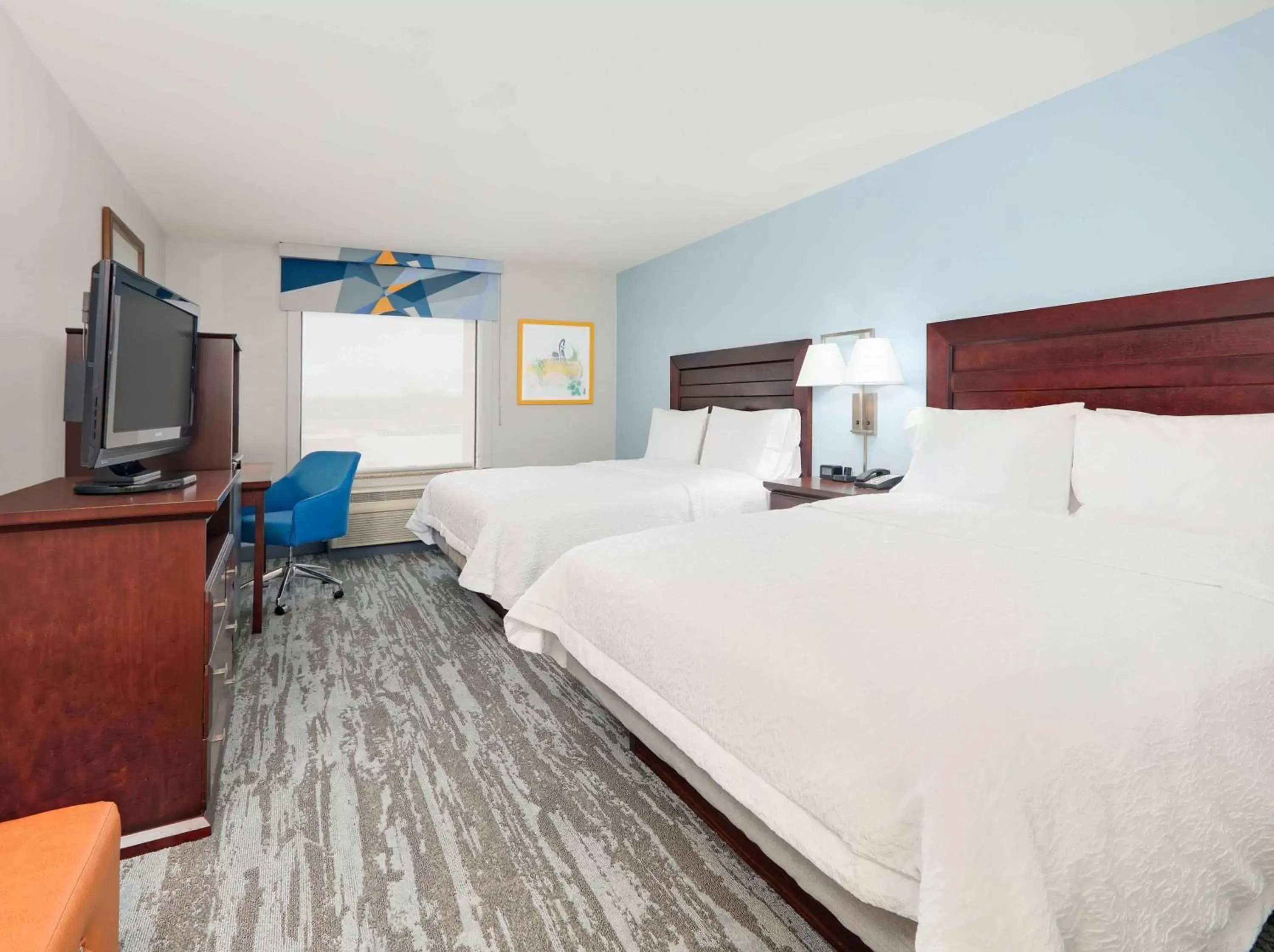 Room with Two Queen Beds - Non-Smoking in Hampton Inn & Suites Dallas-Arlington-South Room with Two Queen Beds - Non-Smoking in Hampton Inn & Suites Dallas-Arlington-South