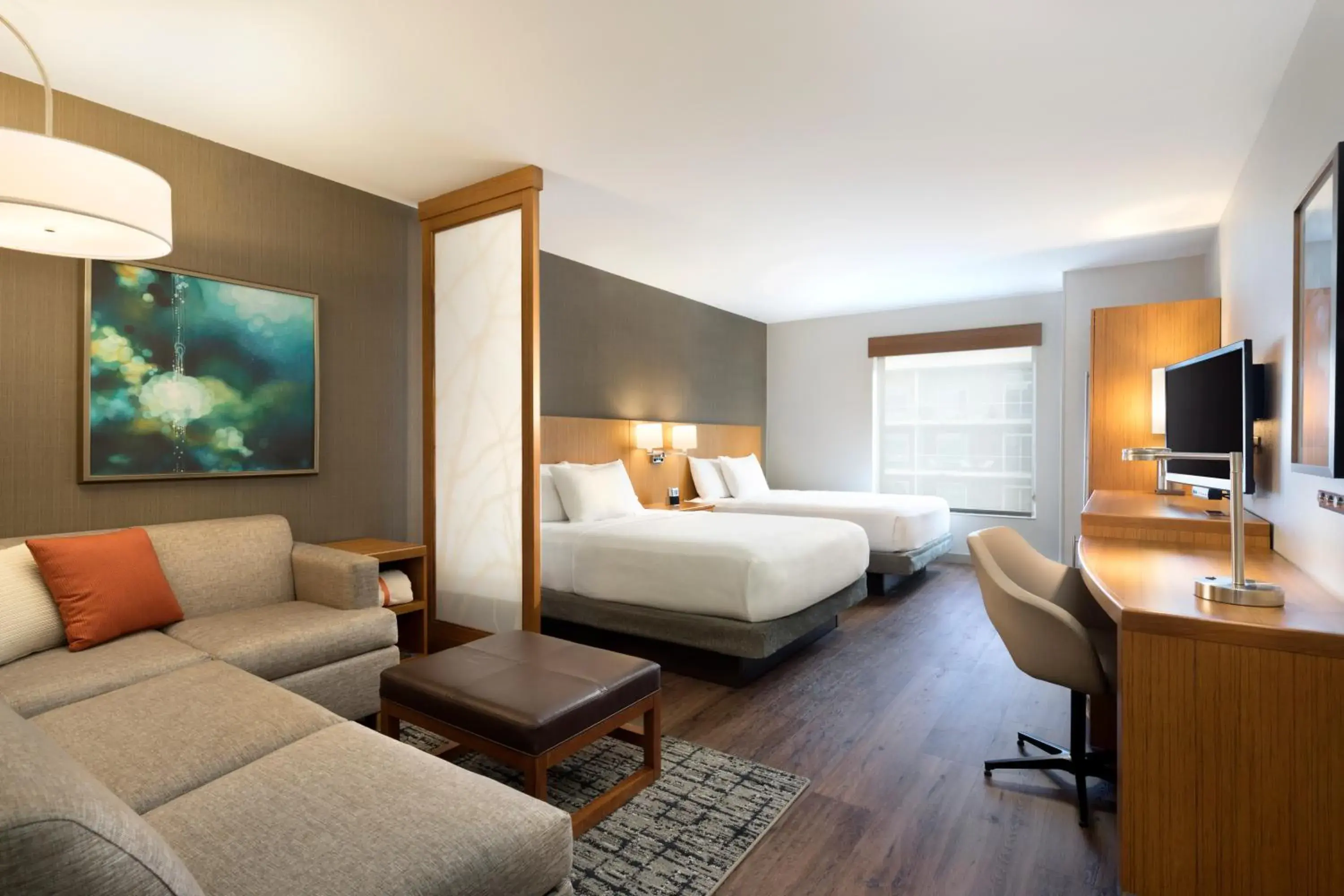 Queen Room with Two Queen Beds and Sofa Bed in Hyatt Place Austin Downtown Queen Room with Two Queen Beds and Sofa Bed in Hyatt Place Austin Downtown